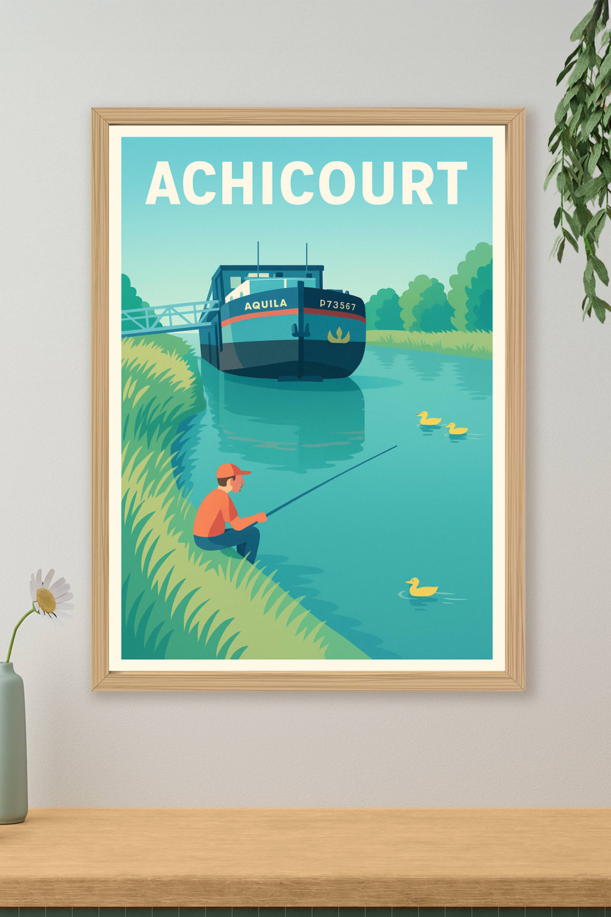 Affiche de Achicourt - Sérénité au bord de l'eau