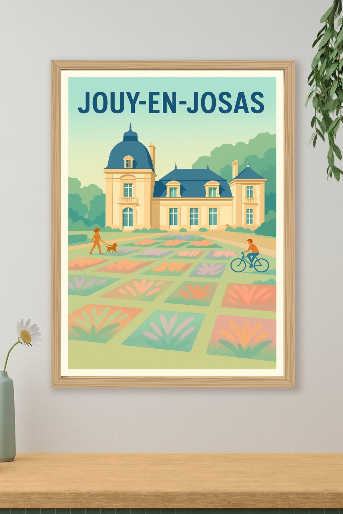 Affiche de Jouy-en-Josas - Élégance et sérénité à la française