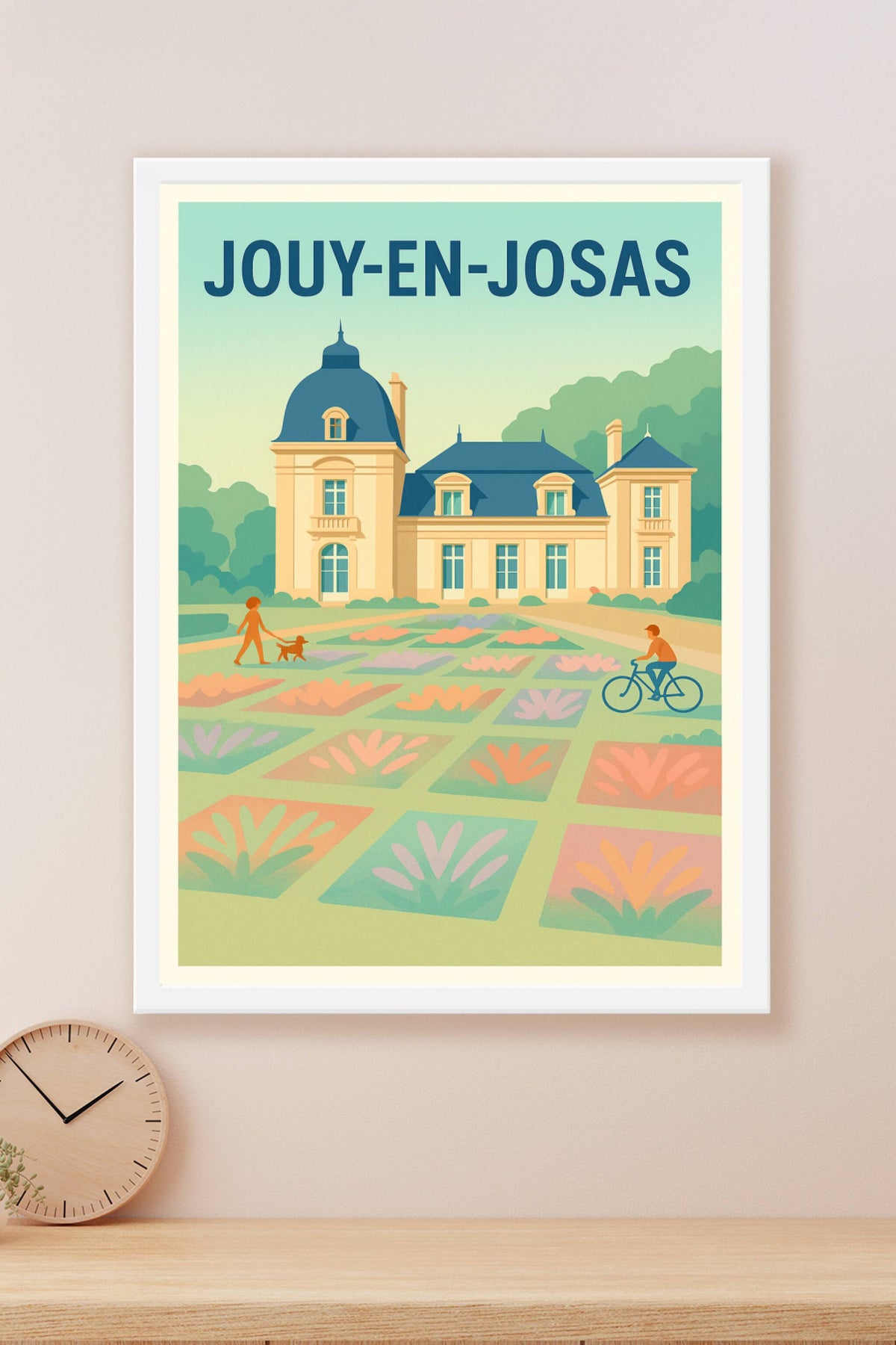 Affiche de Jouy-en-Josas - Élégance et sérénité à la française