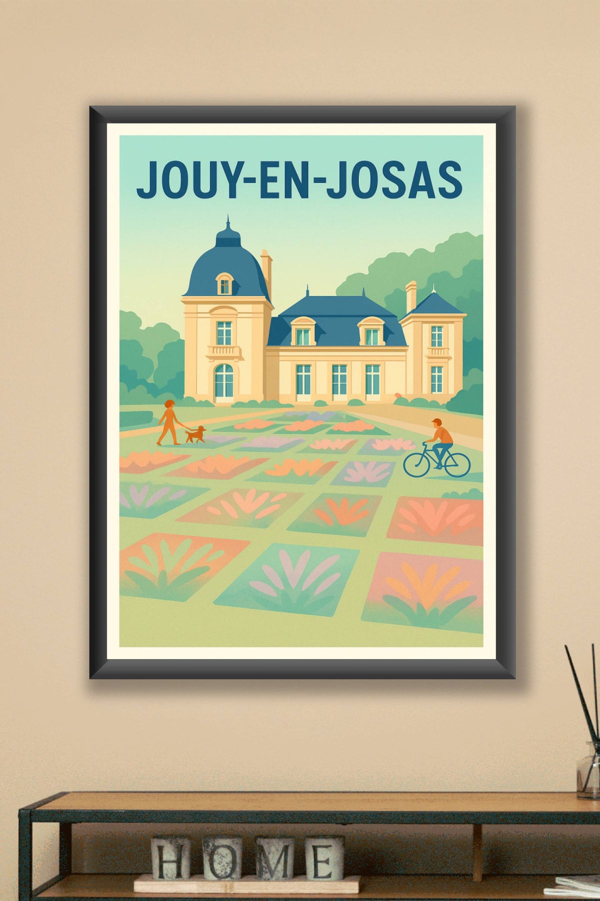 Affiche de Jouy-en-Josas - Élégance et sérénité à la française