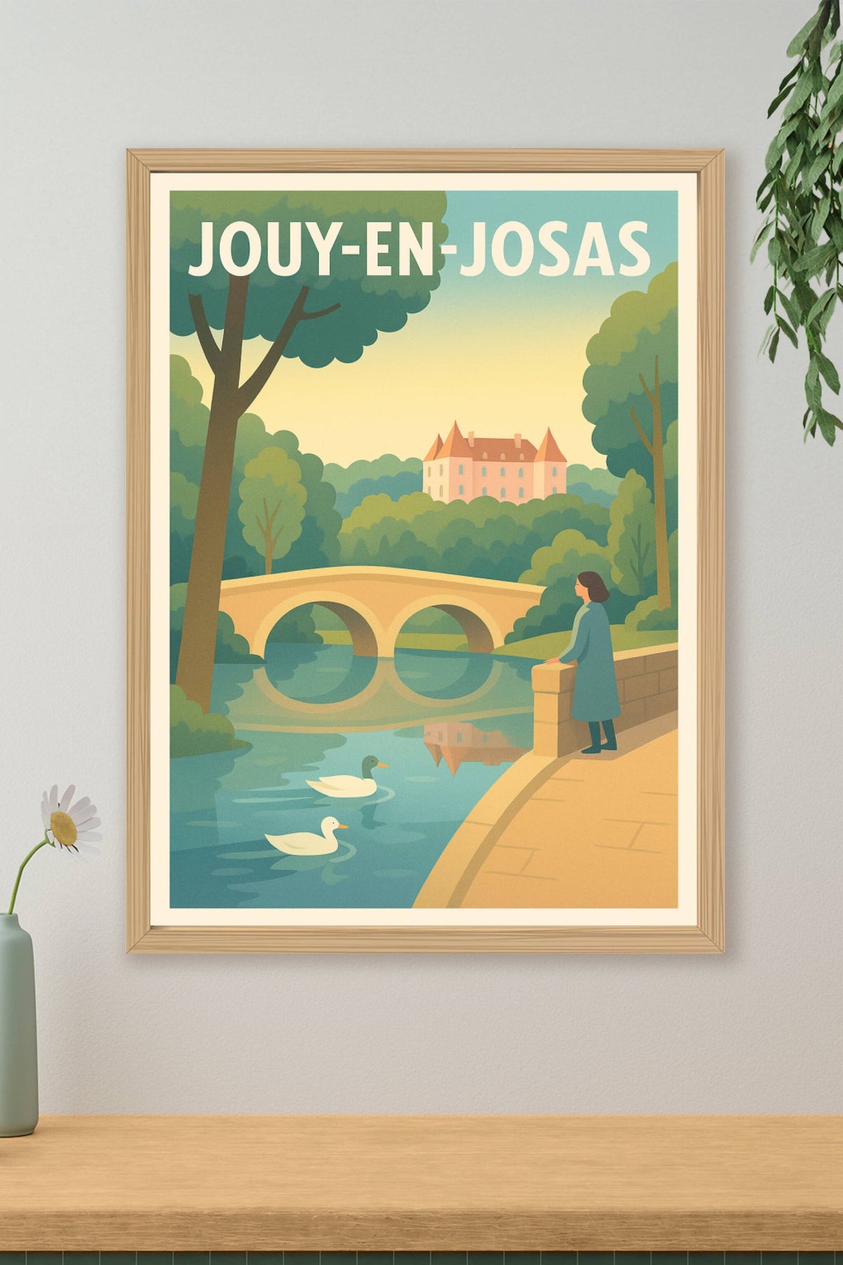 Affiche de Jouy-en-Josas - Harmonie bucolique entre nature et histoire