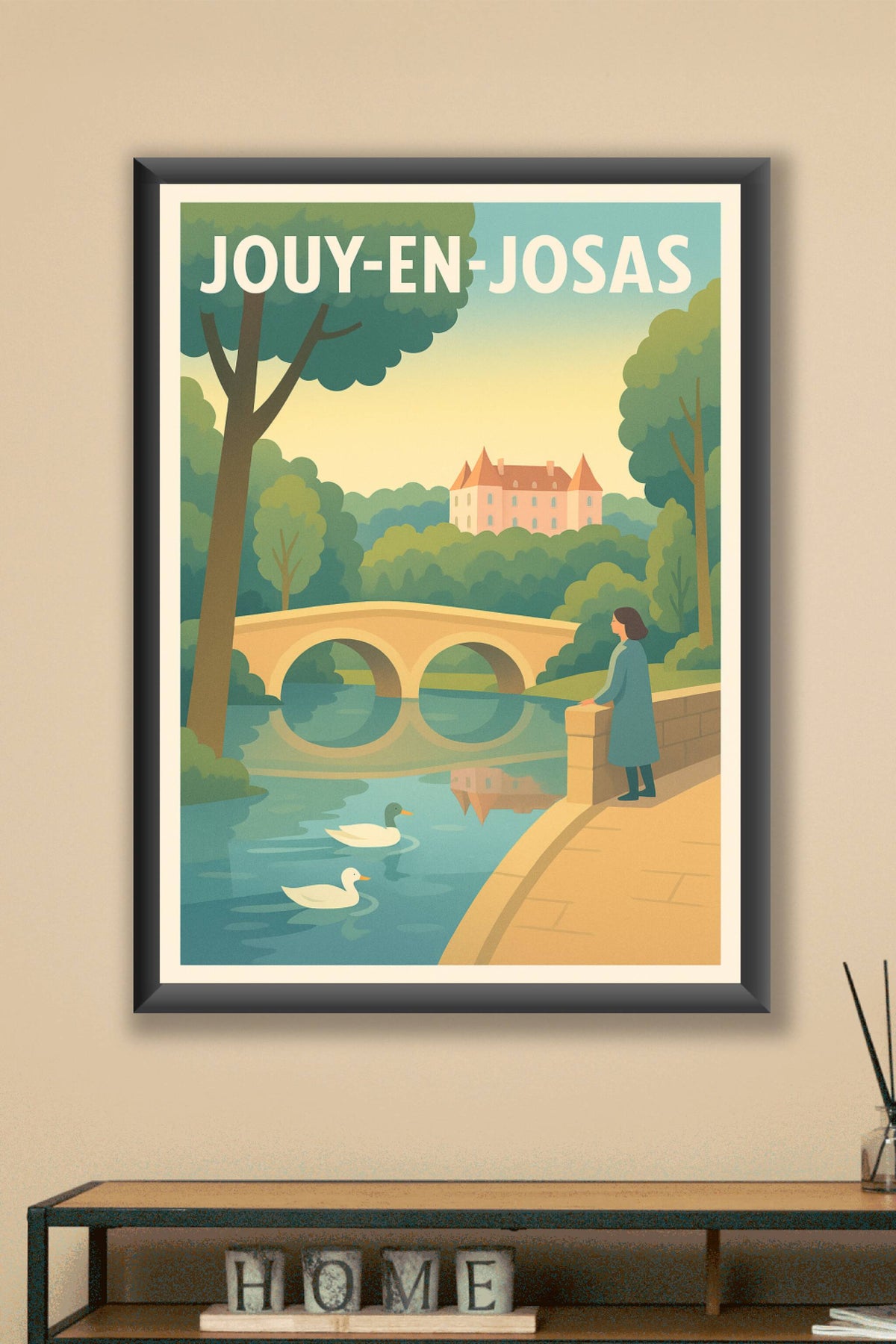 Affiche de Jouy-en-Josas - Harmonie bucolique entre nature et histoire