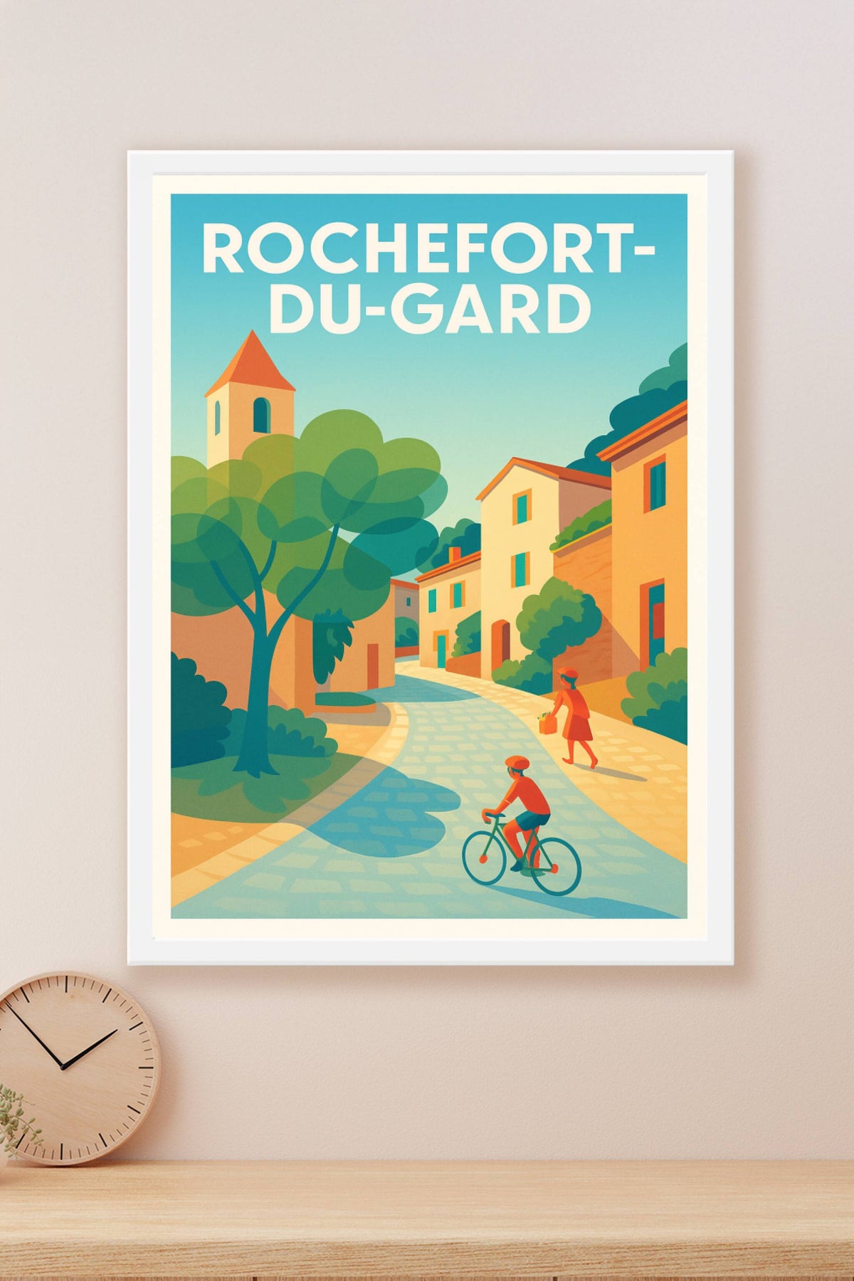 Affiche de Rochefort-du-Gard - L'élégance douce d'un village provençal