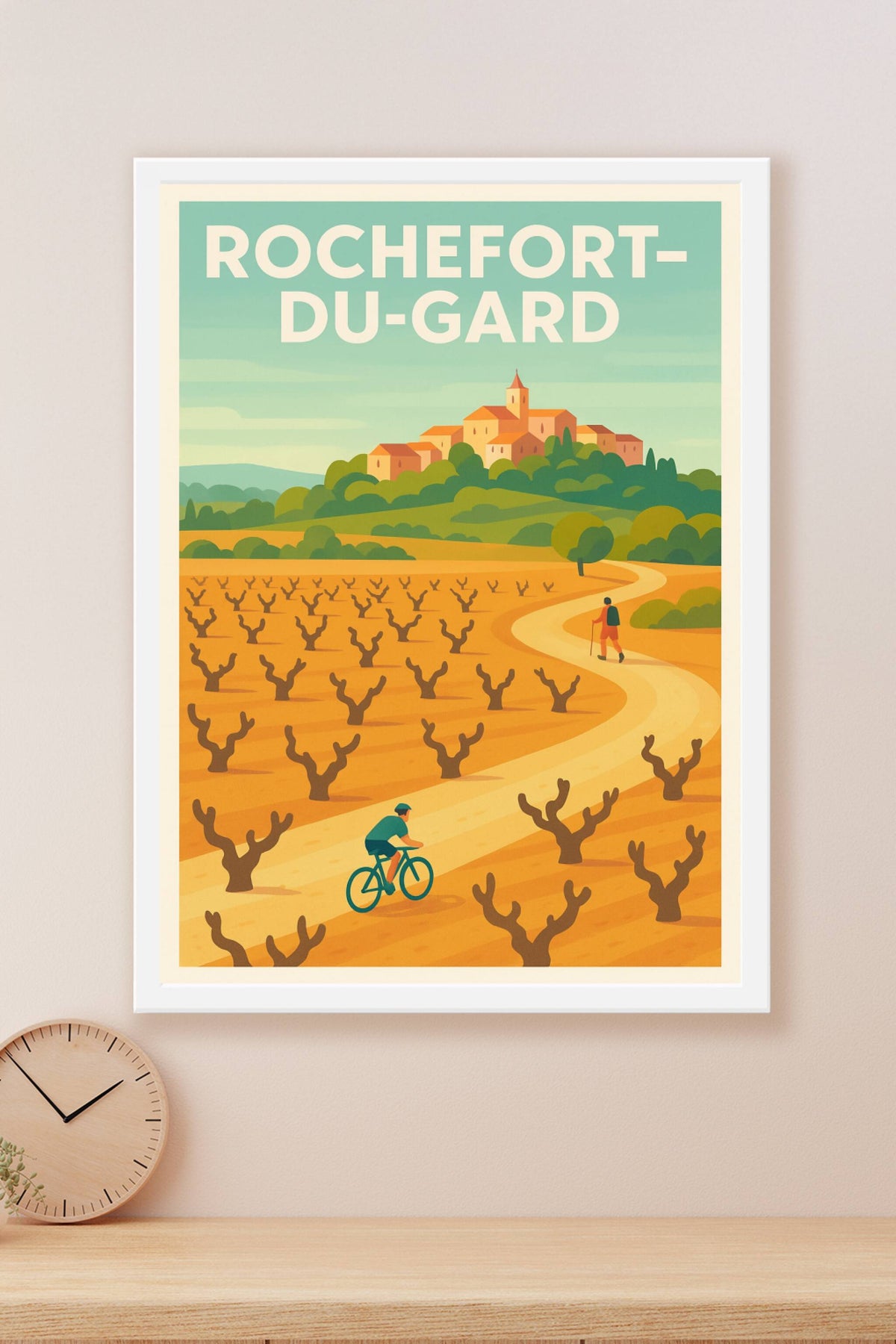 Affiche de Rochefort-du-Gard - Escapade au cœur des vignes lumineuses
