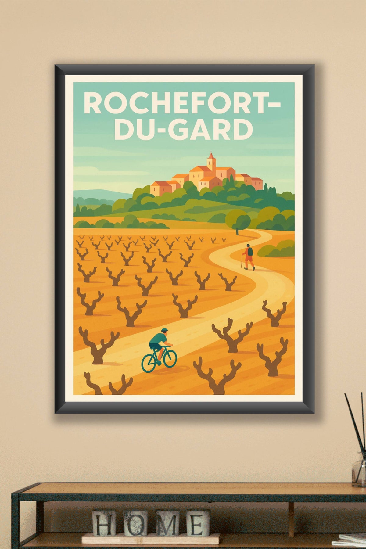 Affiche de Rochefort-du-Gard - Escapade au cœur des vignes lumineuses
