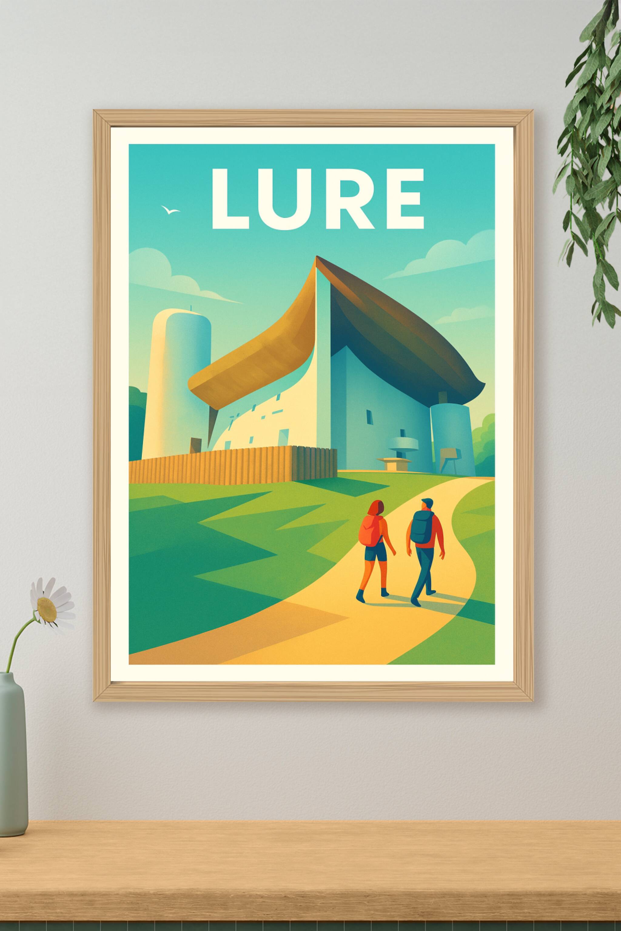 Affiche de Lure - Escapade architecturale et nature