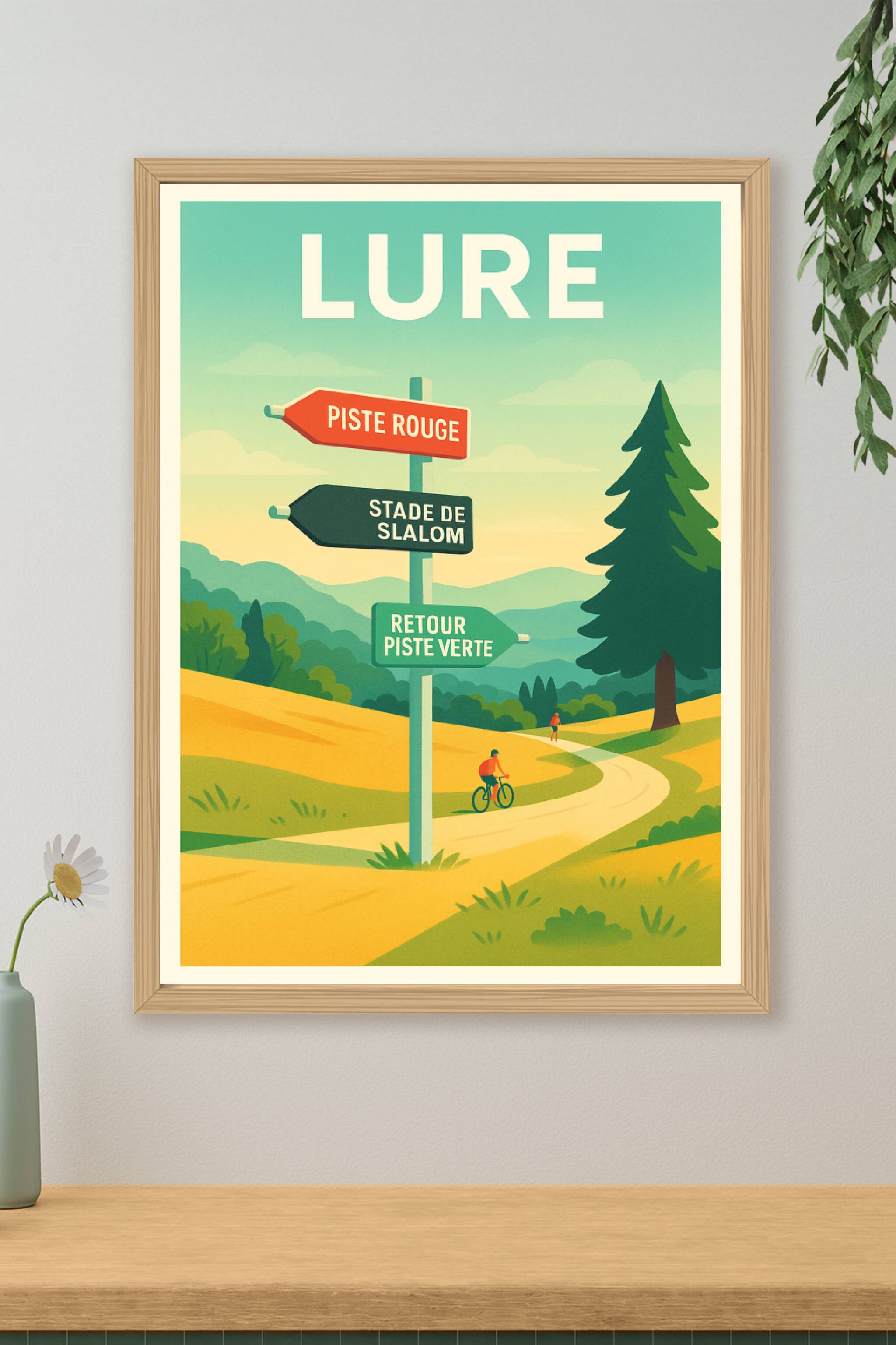 Affiche de Lure - Aventure et nature au détour des pistes