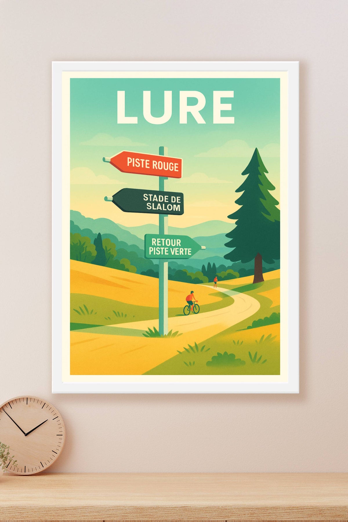 Affiche de Lure - Aventure et nature au détour des pistes