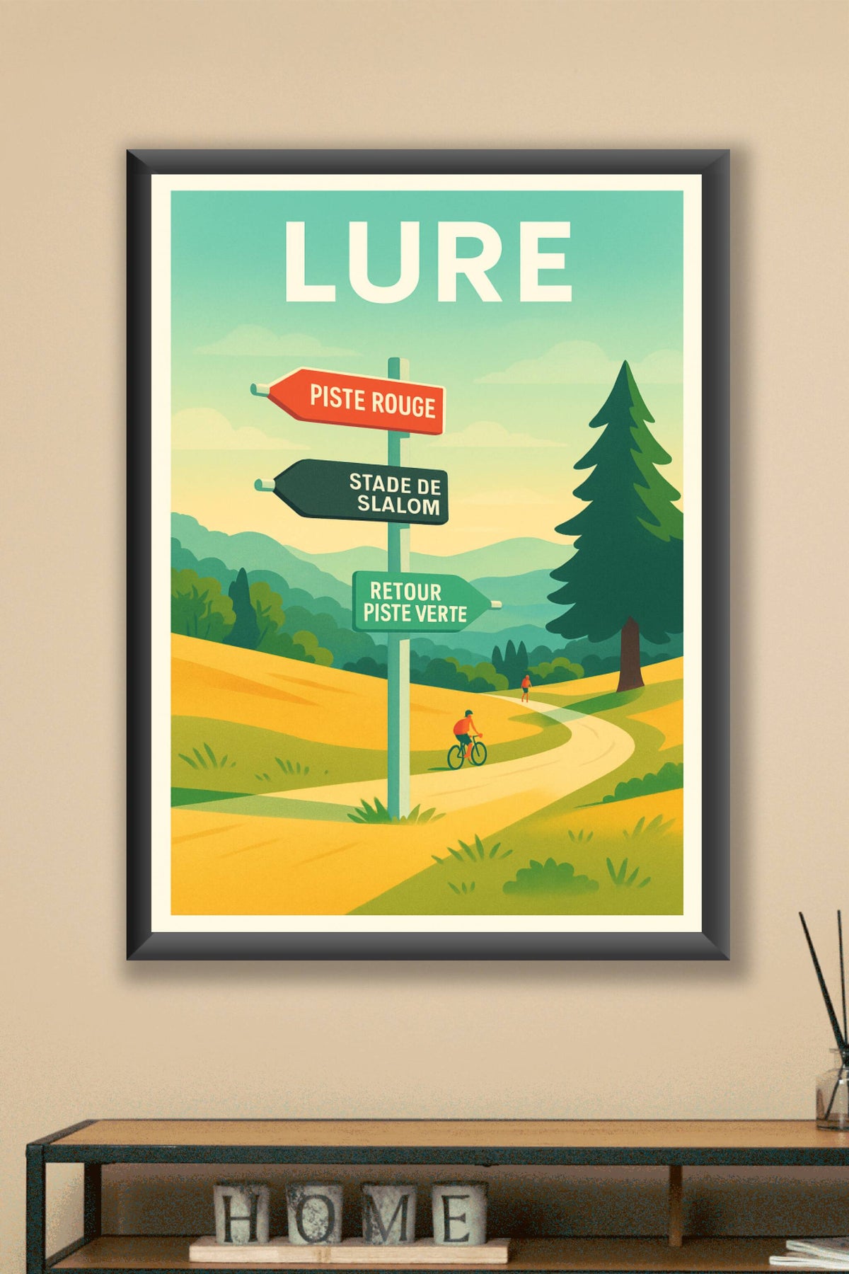 Affiche de Lure - Aventure et nature au détour des pistes