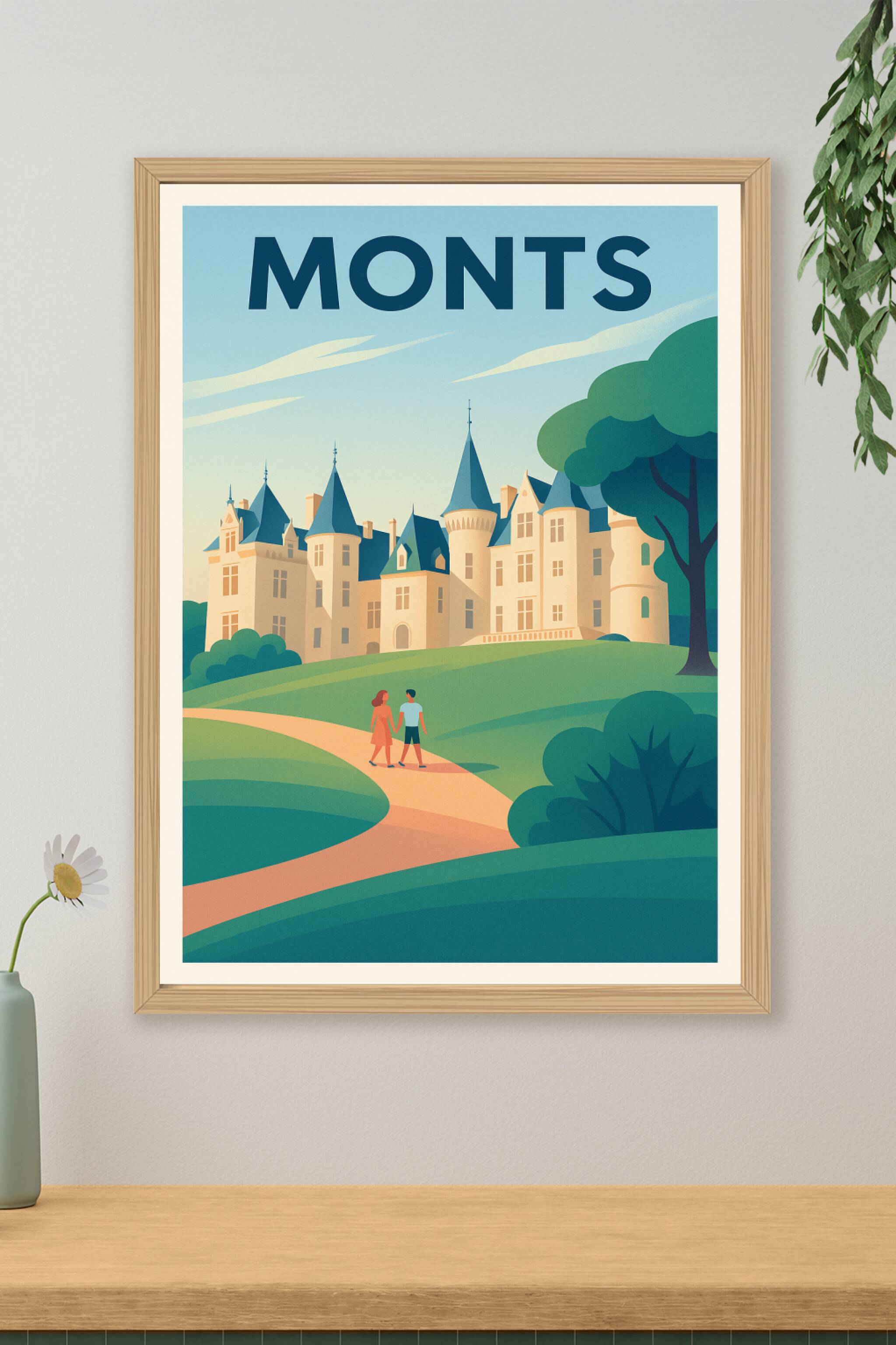 Affiche de Monts - Charme et sérénité au cœur du château