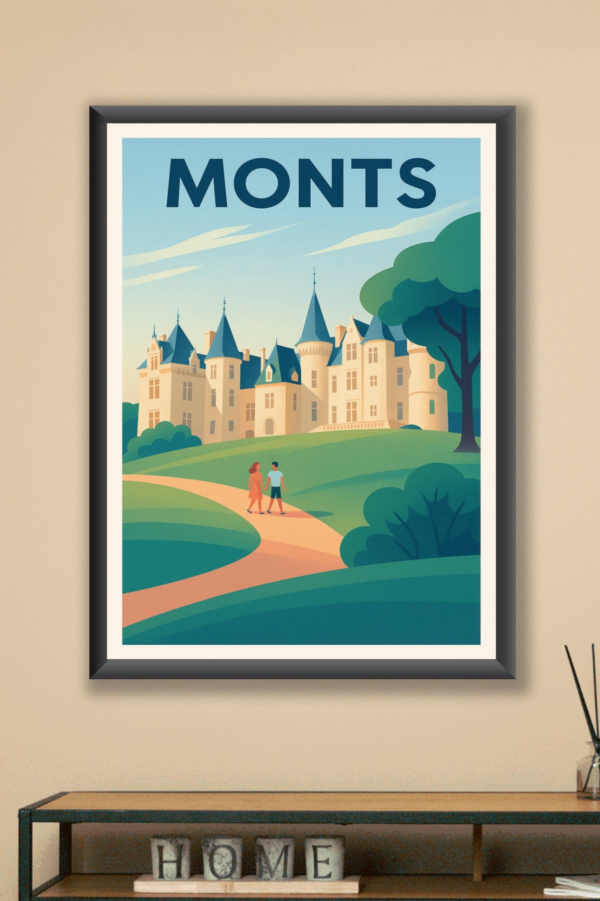 Affiche de Monts - Charme et sérénité au cœur du château