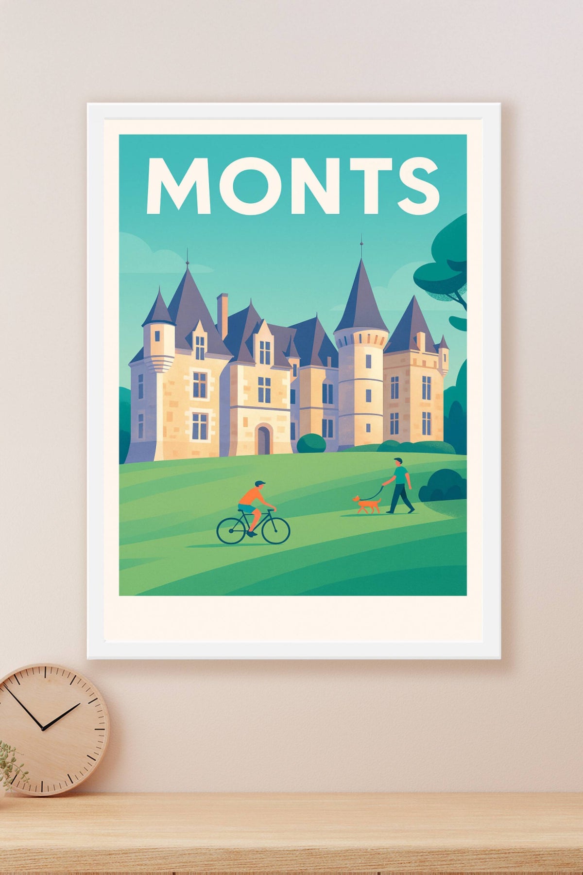 Affiche de Monts - Charme et élégance du patrimoine