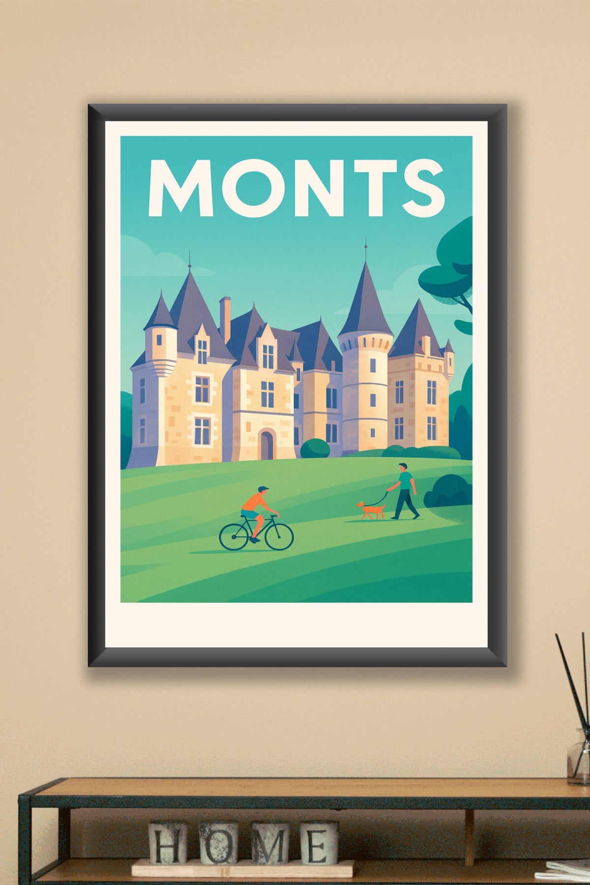 Affiche de Monts - Charme et élégance du patrimoine