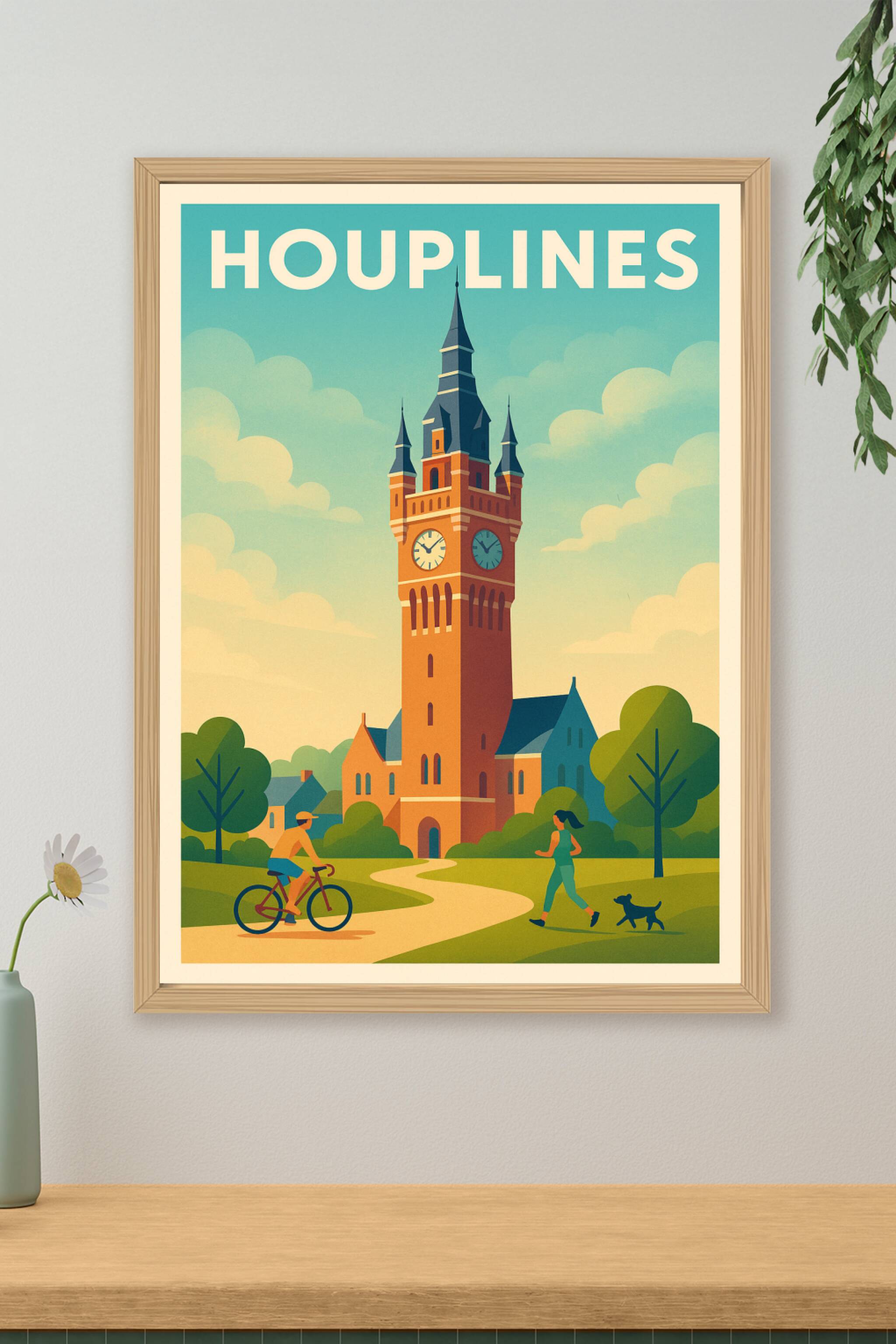 Affiche de Houplines - Charme et Sérénité au Cœur de la Ville