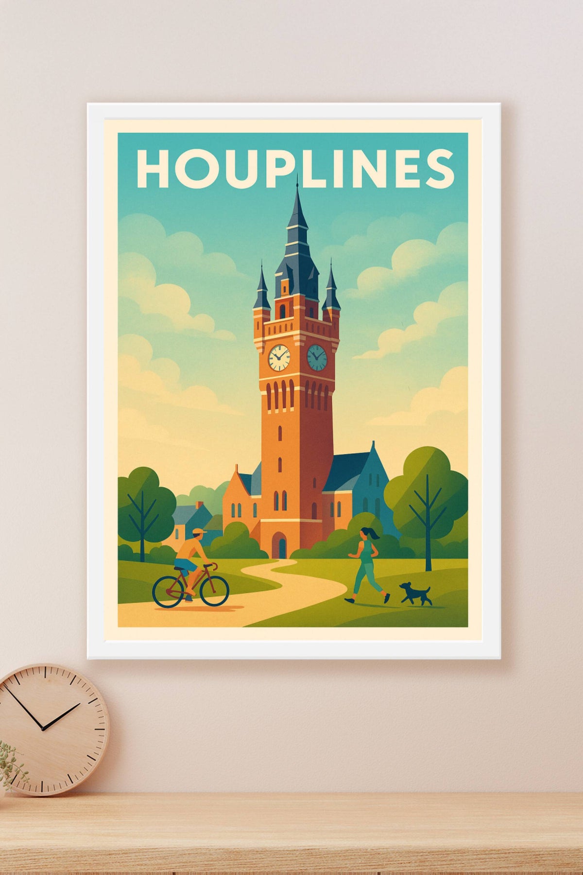 Affiche de Houplines - Charme et Sérénité au Cœur de la Ville