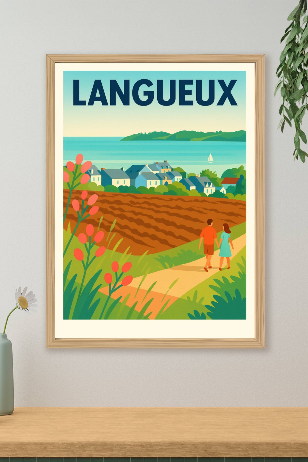 Affiche de Langueux - Une escapade bucolique en bord de mer