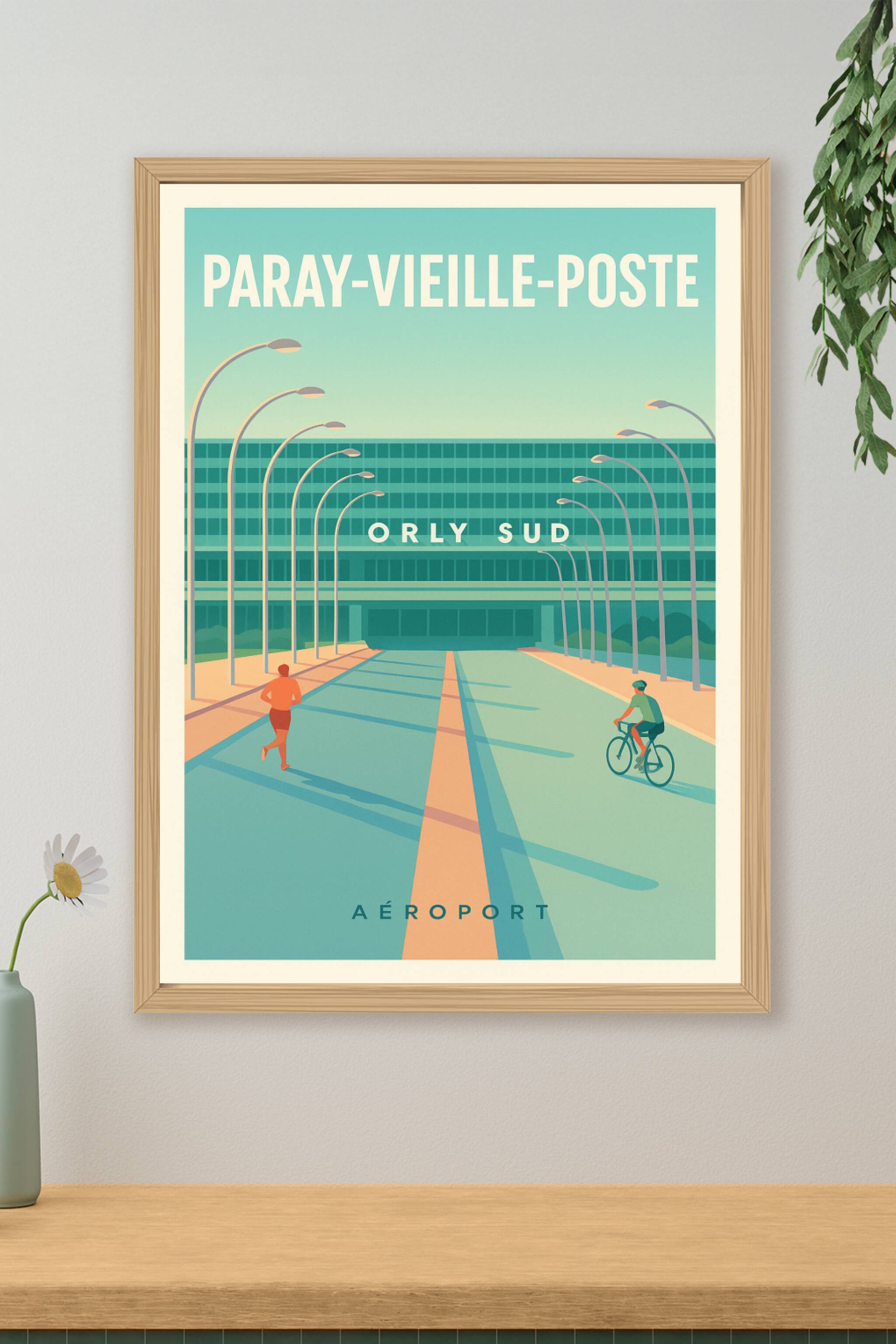 Affiche de Paray-Vieille-Poste - Vue moderne sur l'Aéroport Orly Sud