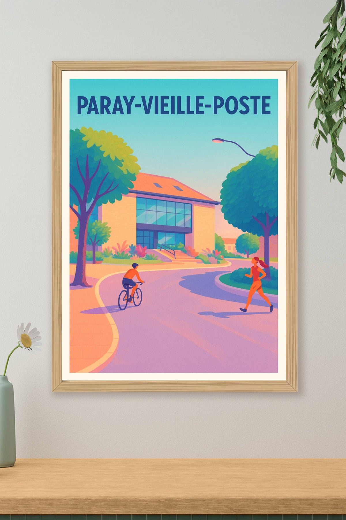 Affiche de Paray-Vieille-Poste - Une journée paisible au cœur de la ville