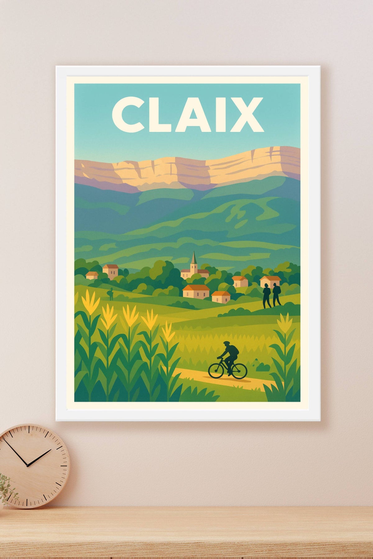 Affiche de Claix - Évasion nature au pied des montagnes