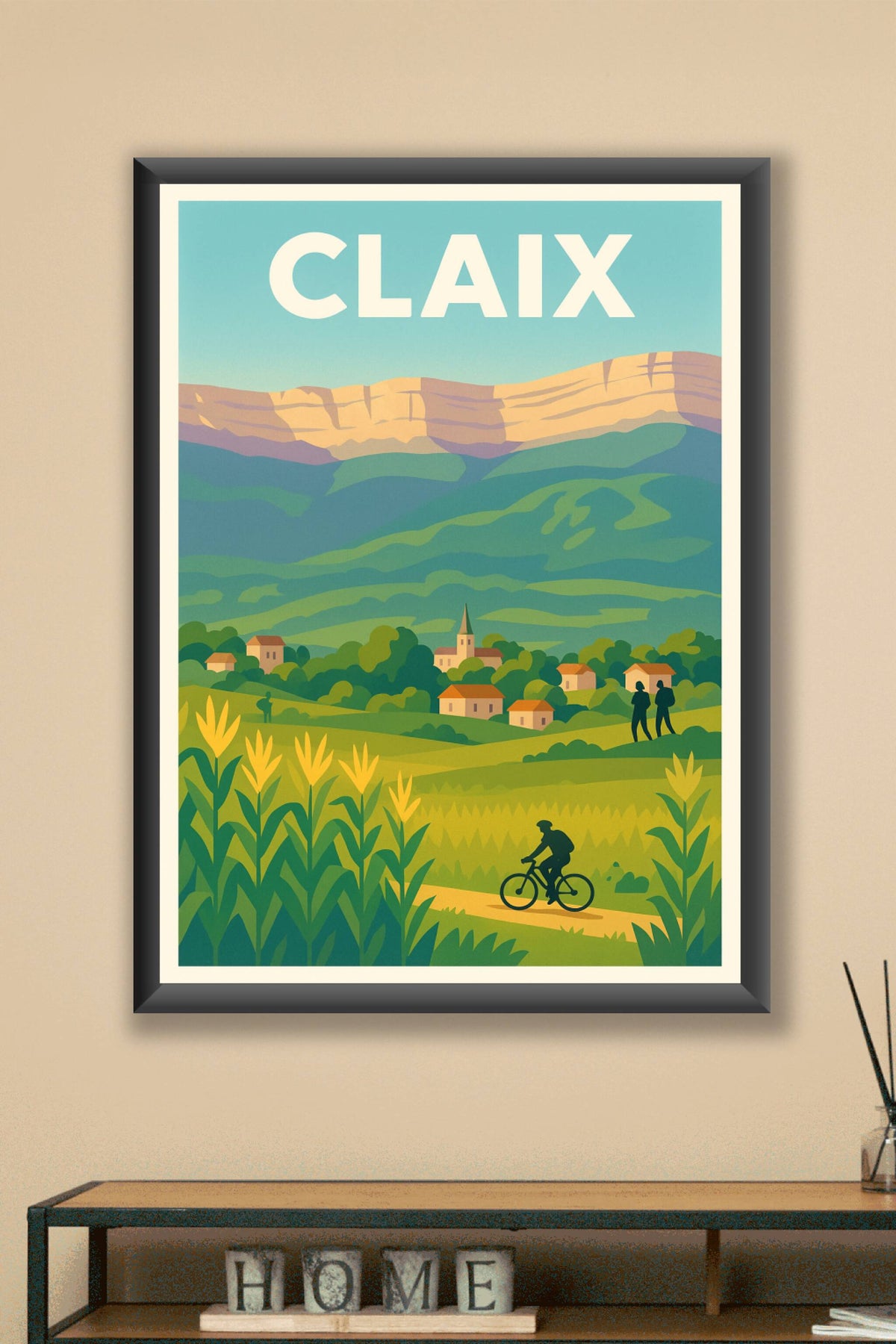 Affiche de Claix - Évasion nature au pied des montagnes