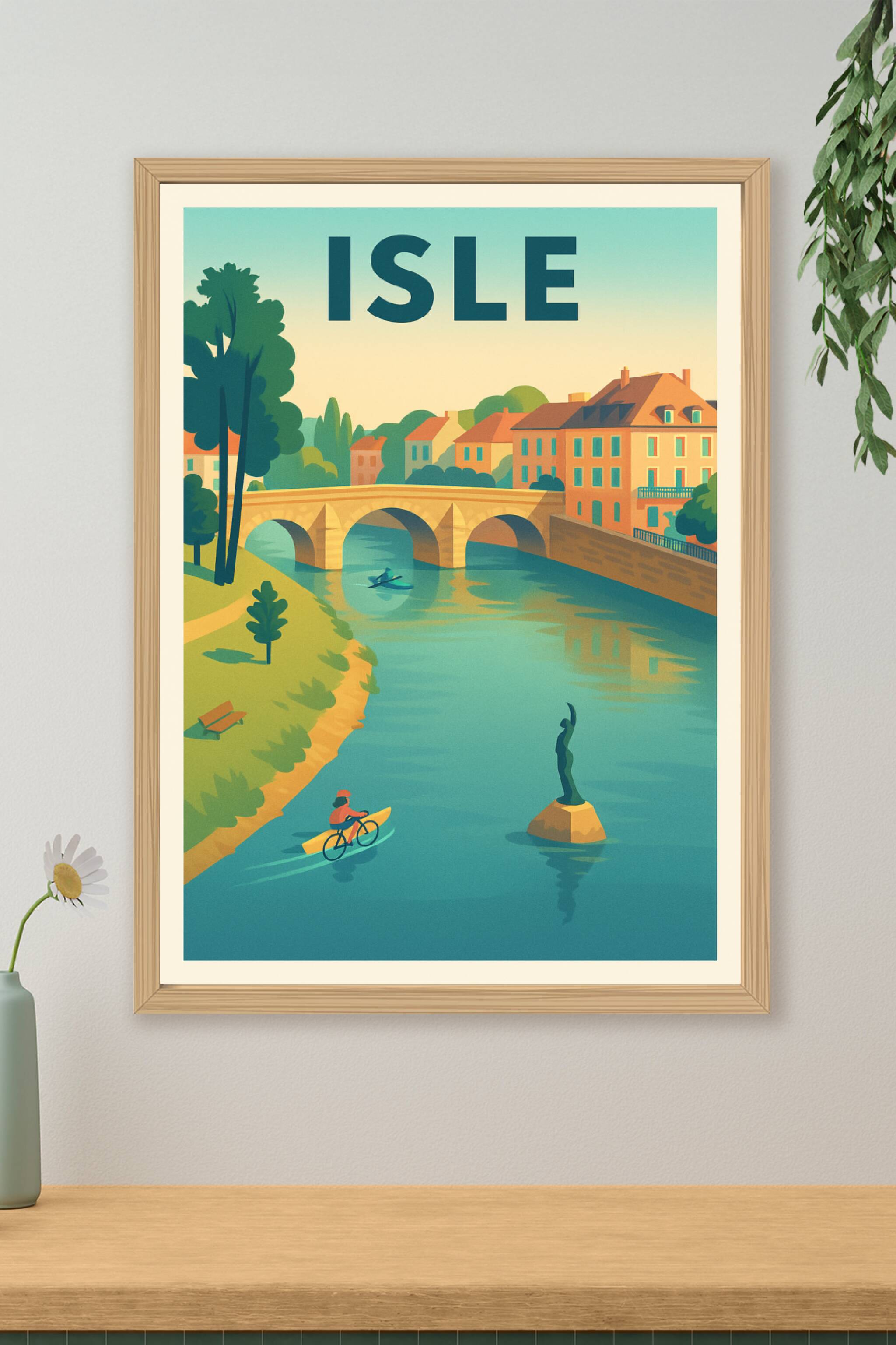 Affiche de Isle - Charme paisible au fil de l'eau