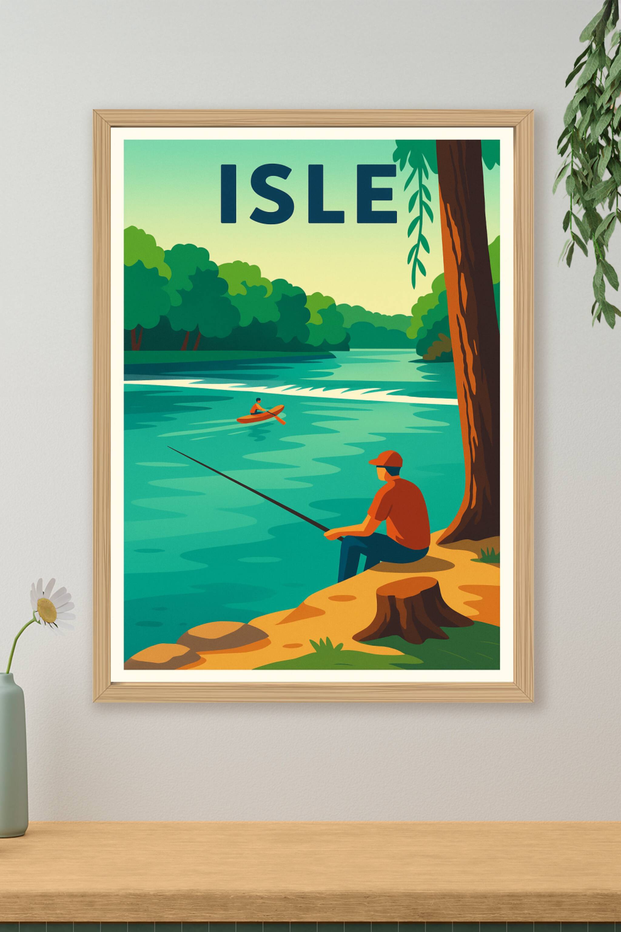 Affiche de Isle - Tranquillité au bord de l'eau