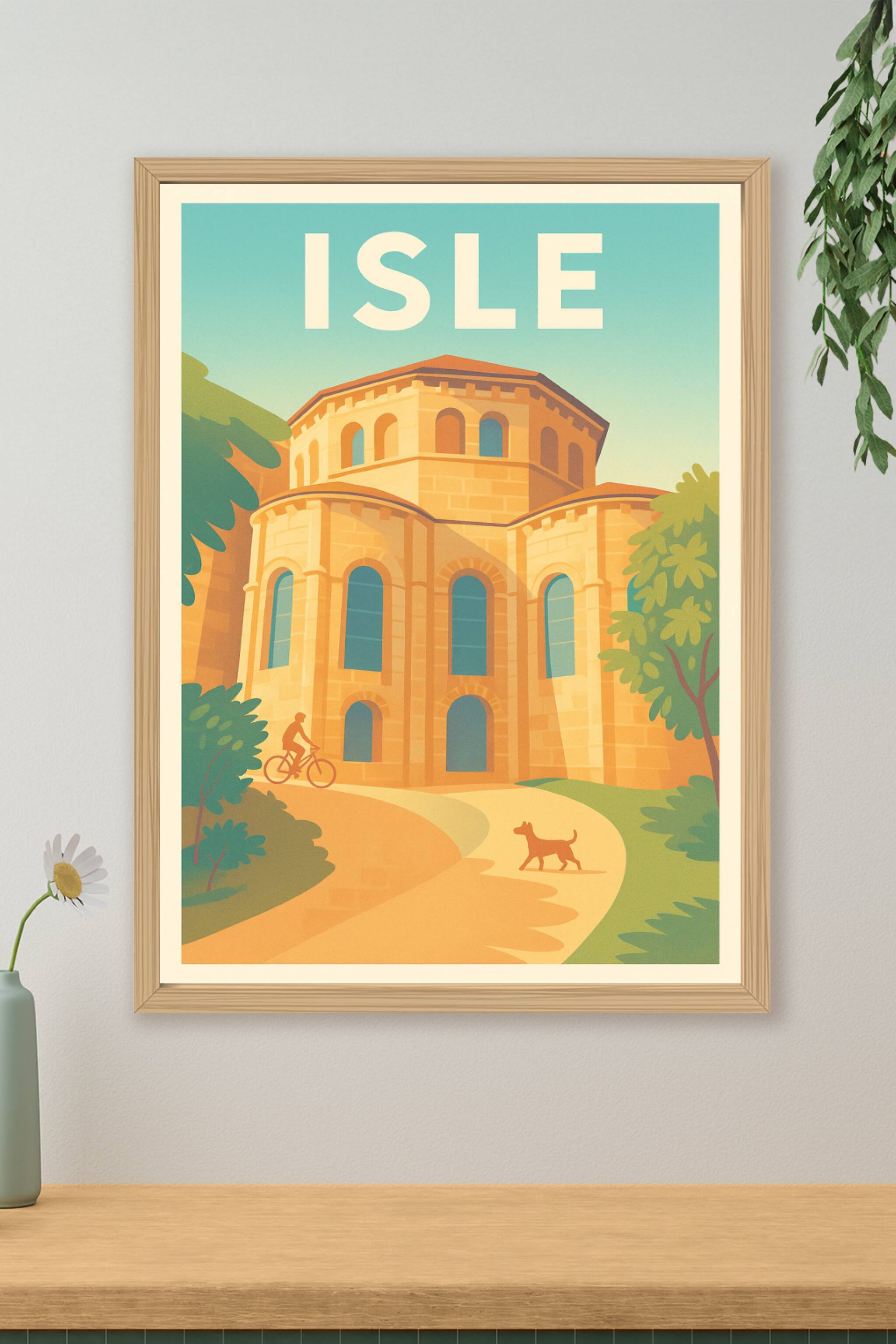 Affiche de Isle - Charme historique au cœur de la nature