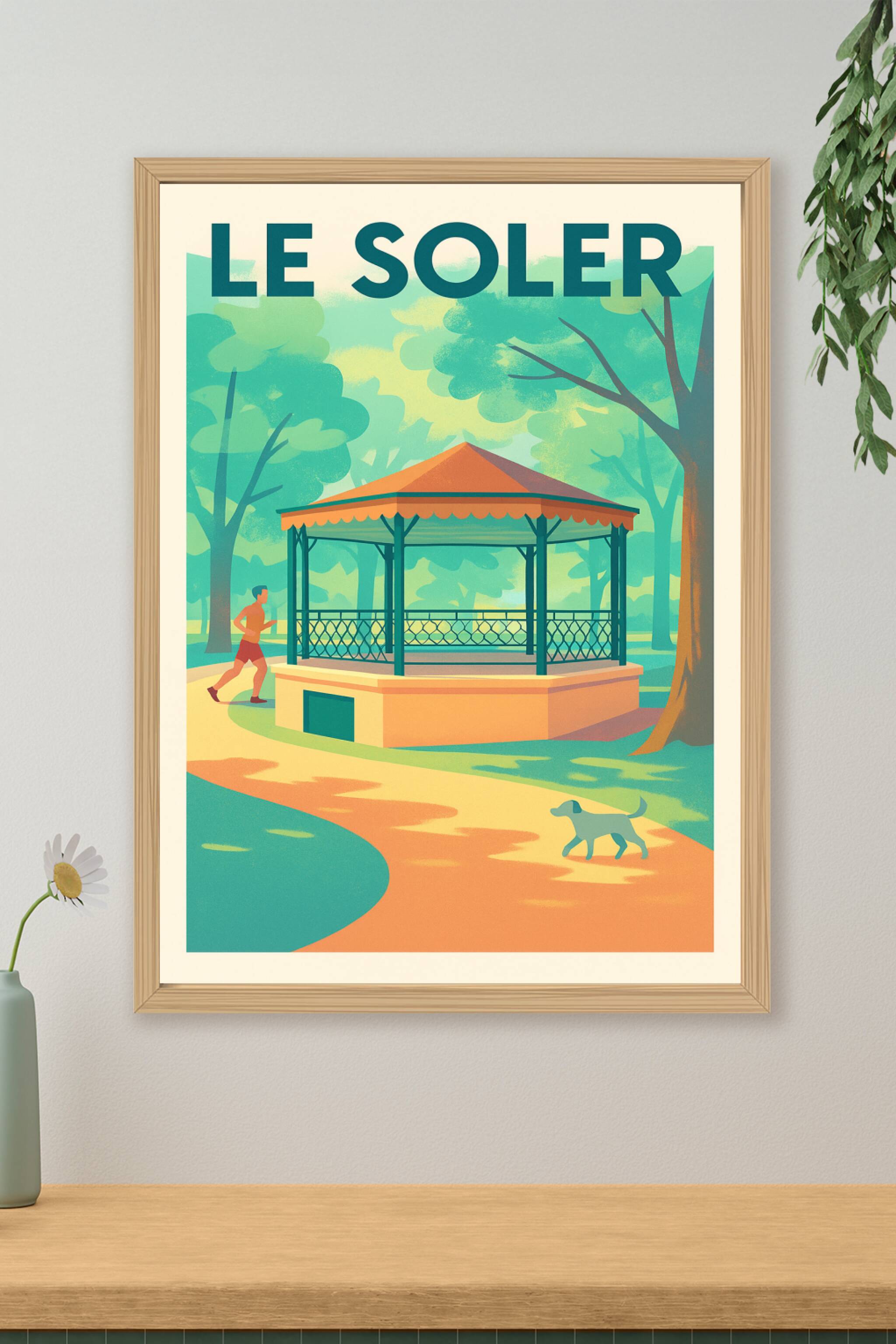 Affiche de Le Soler - Ambiance paisible du kiosque au parc