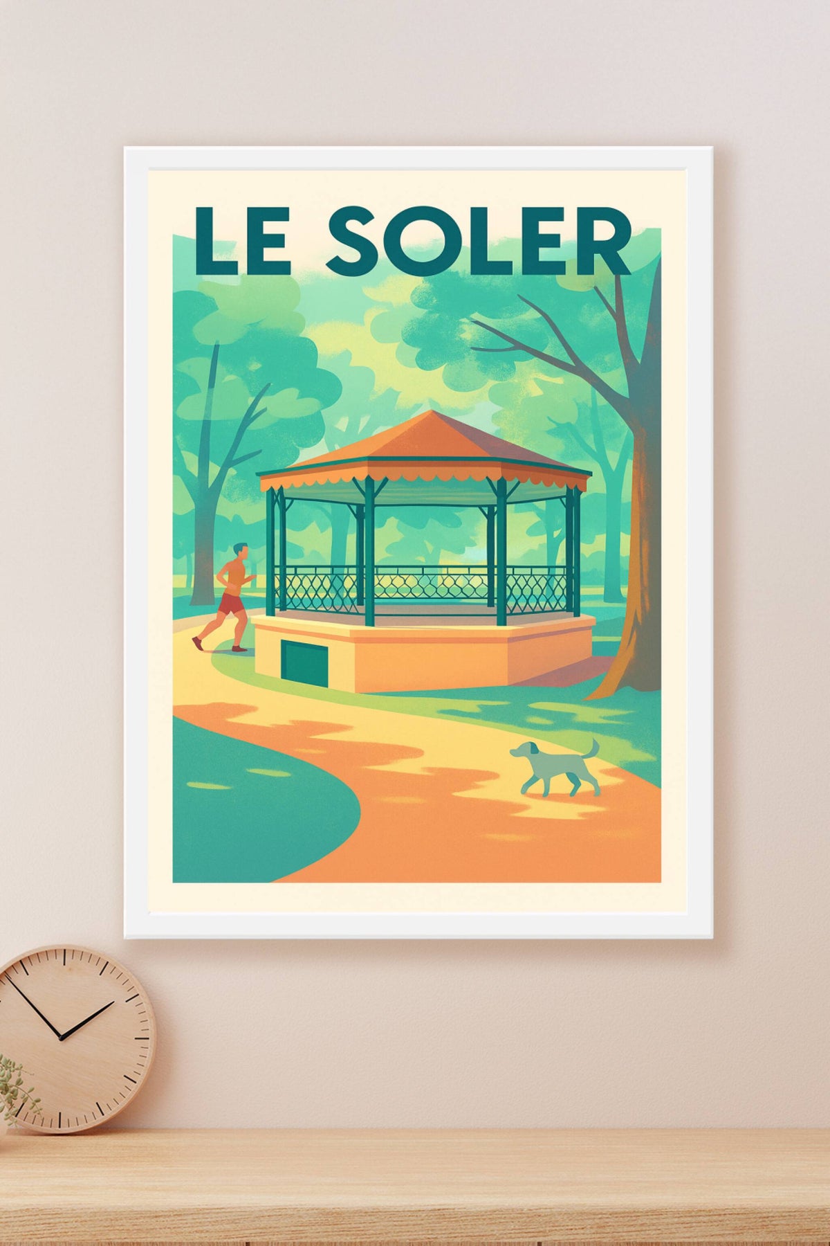 Affiche de Le Soler - Ambiance paisible du kiosque au parc
