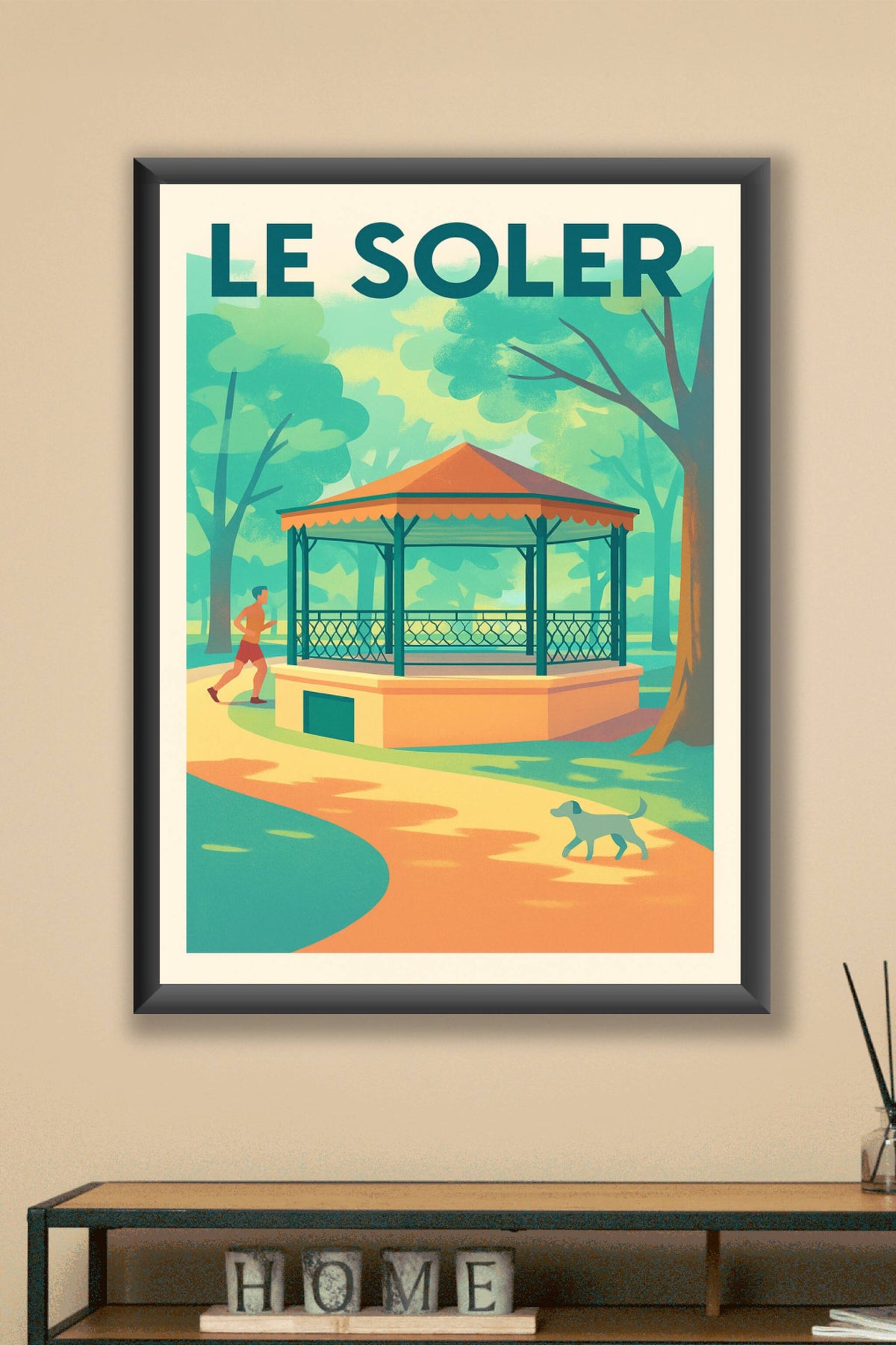 Affiche de Le Soler - Ambiance paisible du kiosque au parc