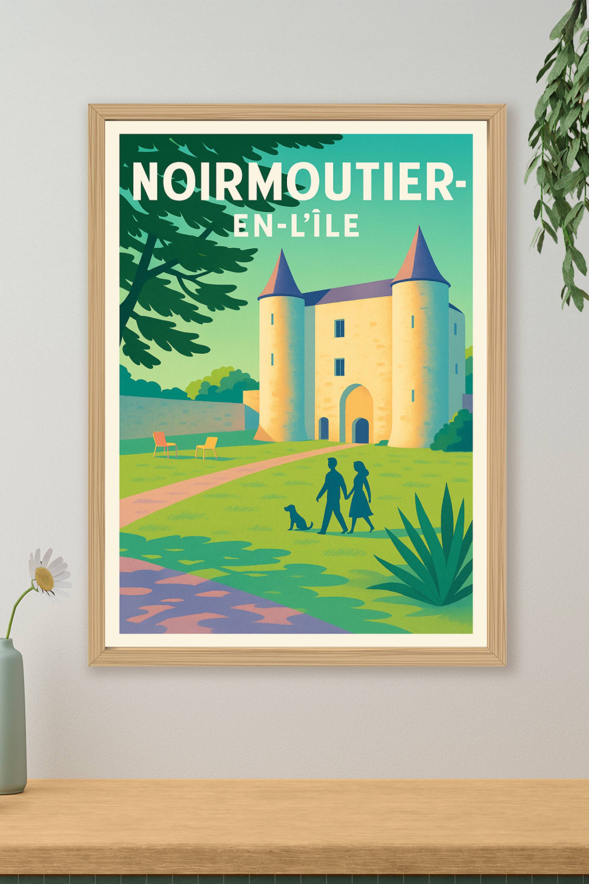 Affiche de Noirmoutier-en-l'Île - Charme et sérénité insulaires