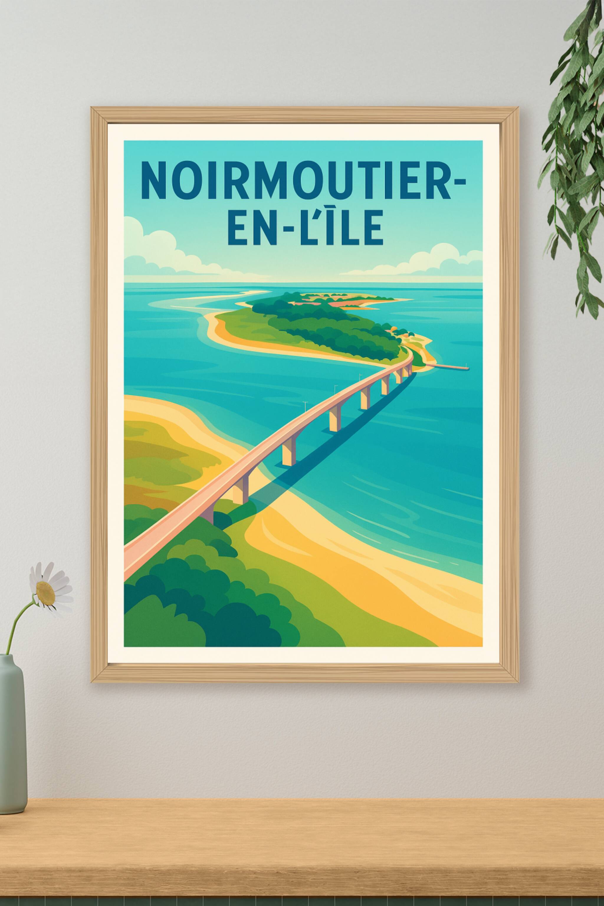 Affiche de Noirmoutier-en-l'Île - L'élégance de l'île Atlantique