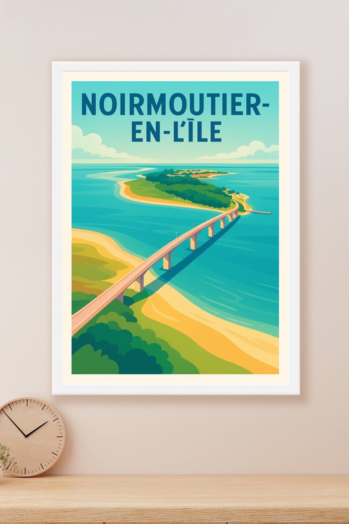 Affiche de Noirmoutier-en-l'Île - L'élégance de l'île Atlantique