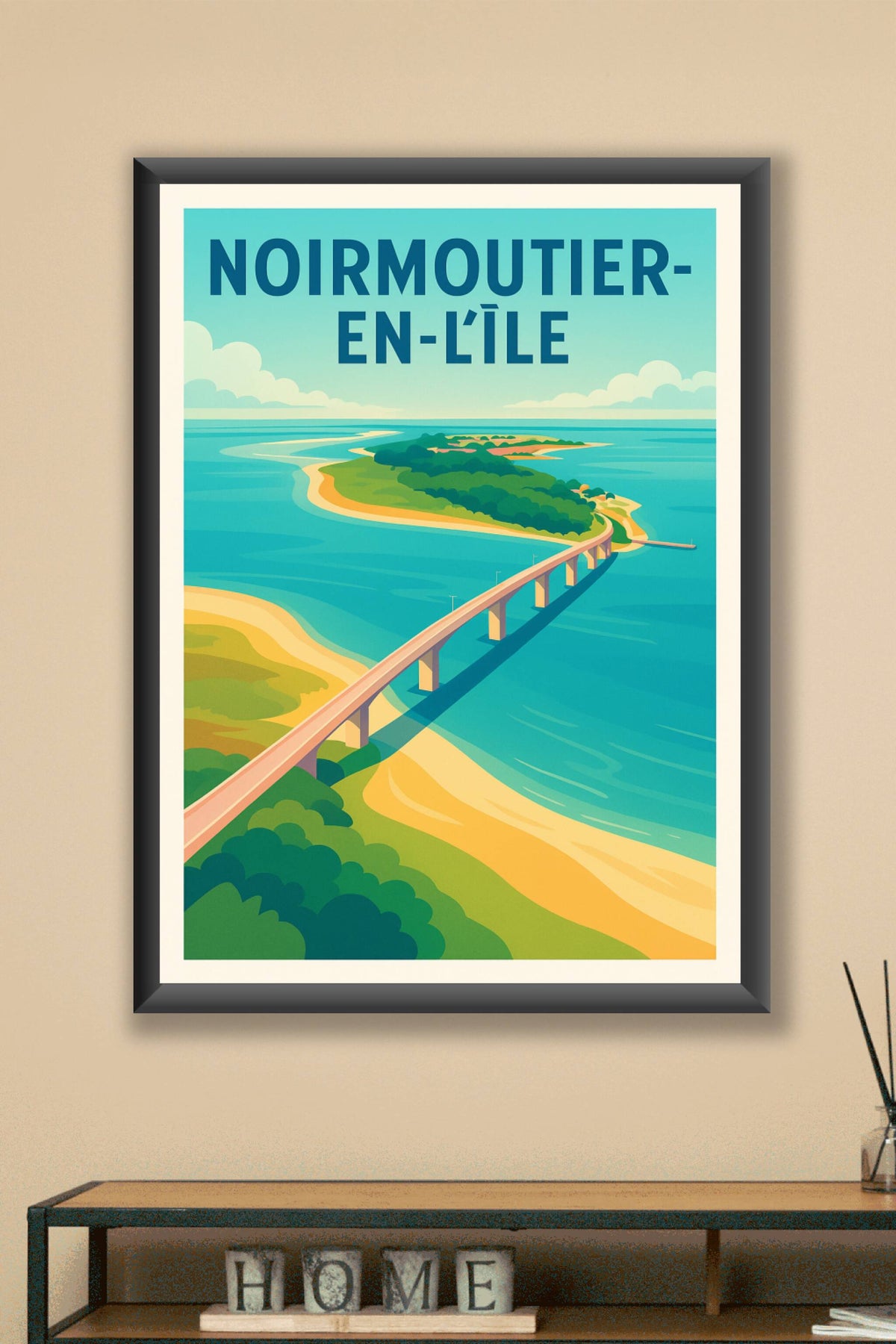 Affiche de Noirmoutier-en-l'Île - L'élégance de l'île Atlantique