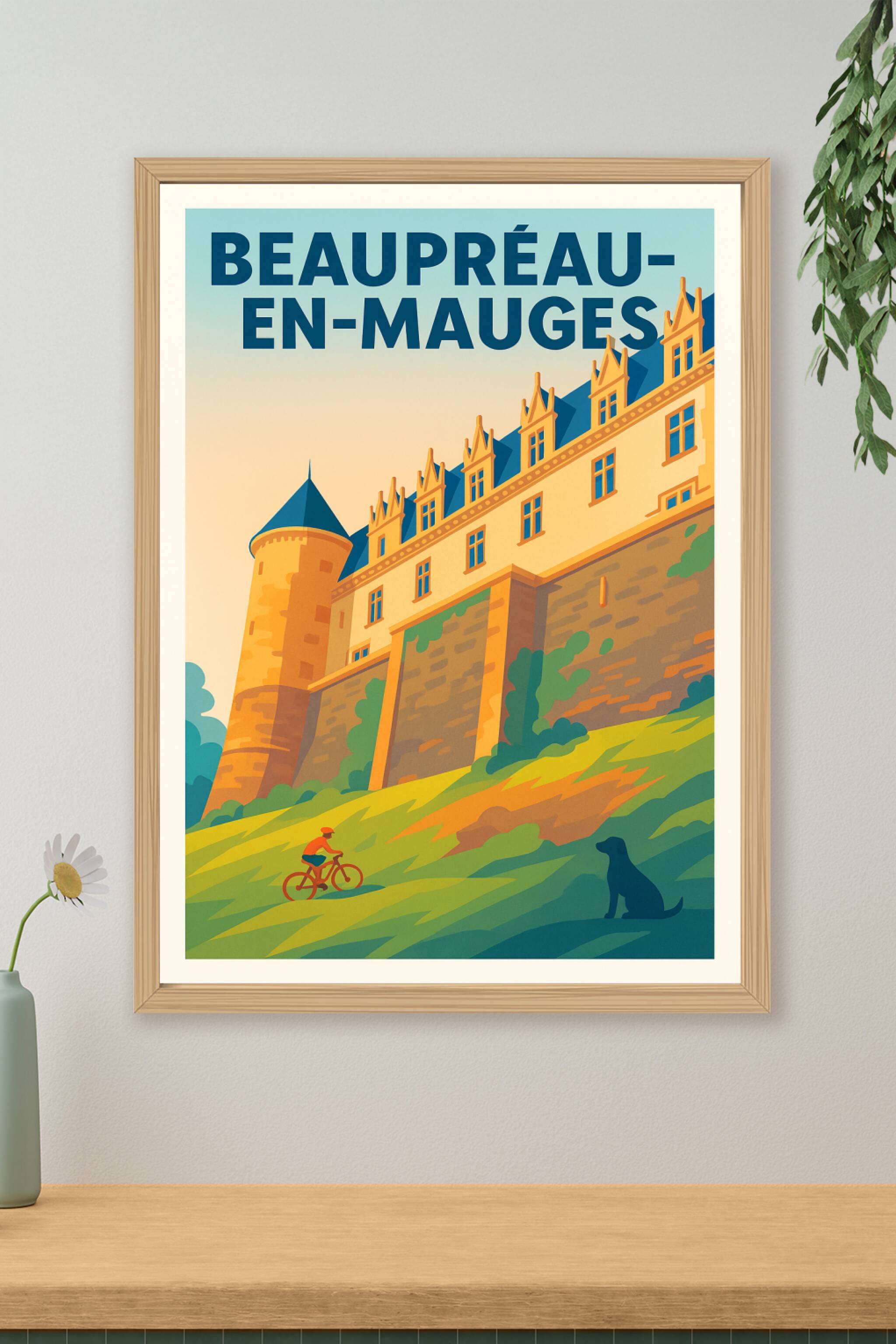 Affiche de Beaupréau-en-Mauges - L'élégance du patrimoine en pleine nature