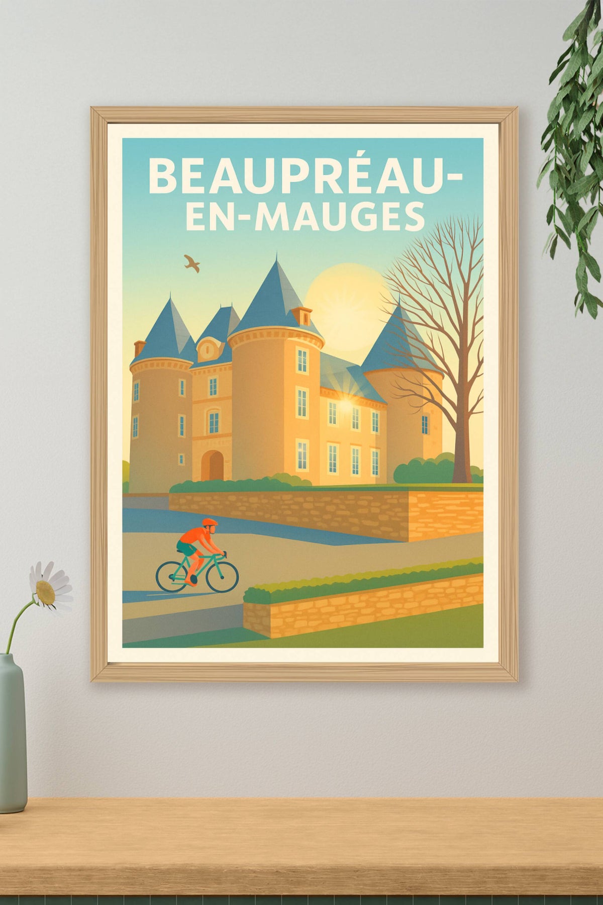 Affiche de Beaupréau-en-Mauges - Charme et Sérénité en Pays de la Loire