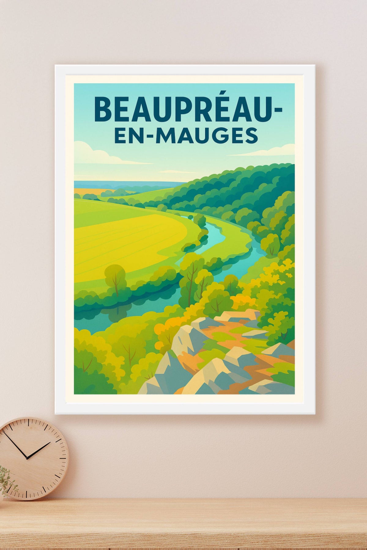 Affiche de Beaupréau-en-Mauges - Charme naturel et paysages vallonnés