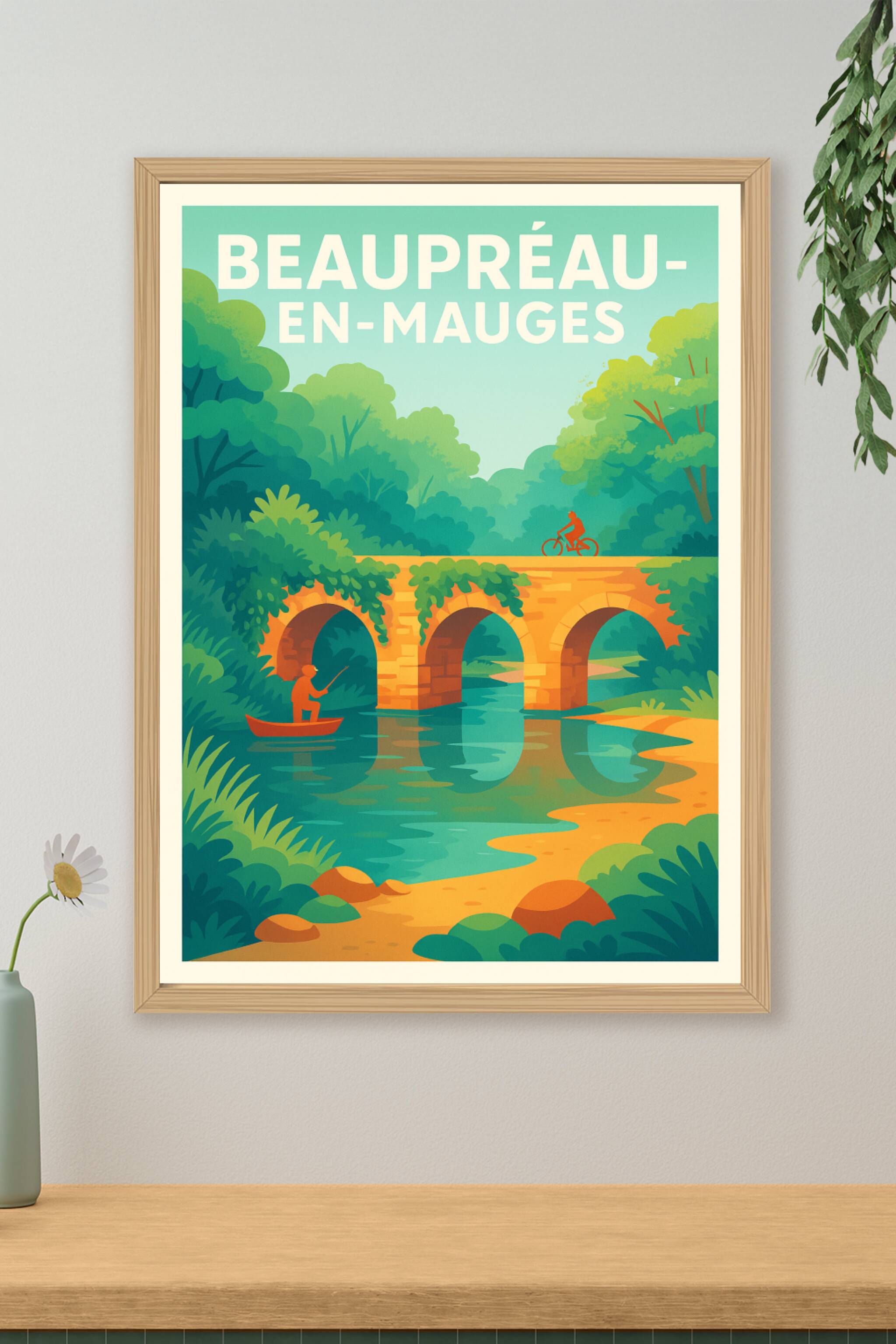 Affiche de Beaupréau-en-Mauges - Nature et détente au fil de l'eau