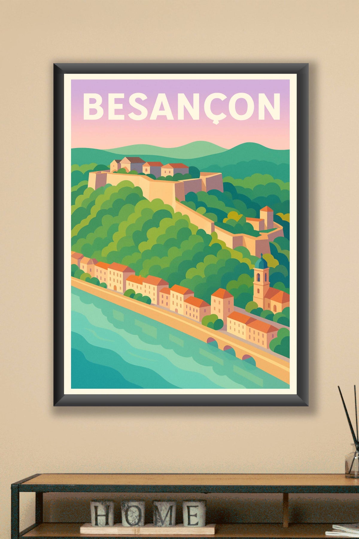 Affiche de Besançon - Charme et nature au cœur de la cité fortifiée