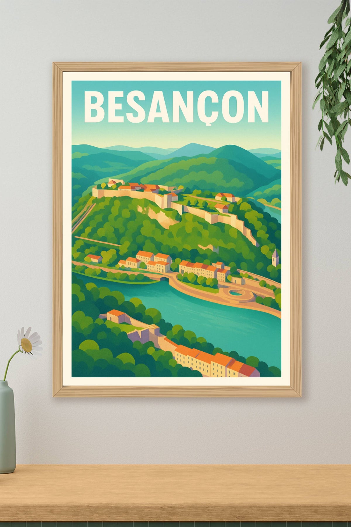 Affiche de Besançon - Panorama enchanteur au cœur de la citadelle