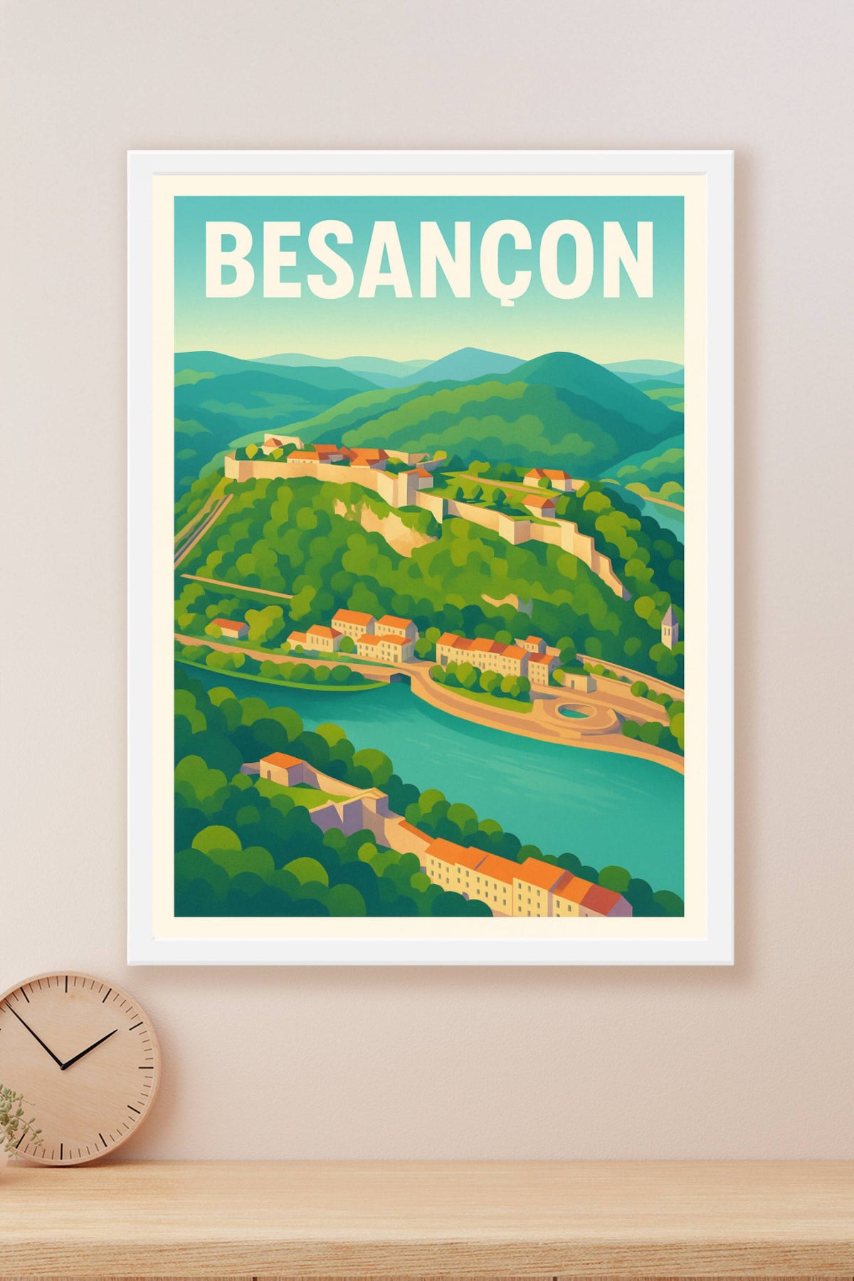 Affiche de Besançon - Panorama enchanteur au cœur de la citadelle