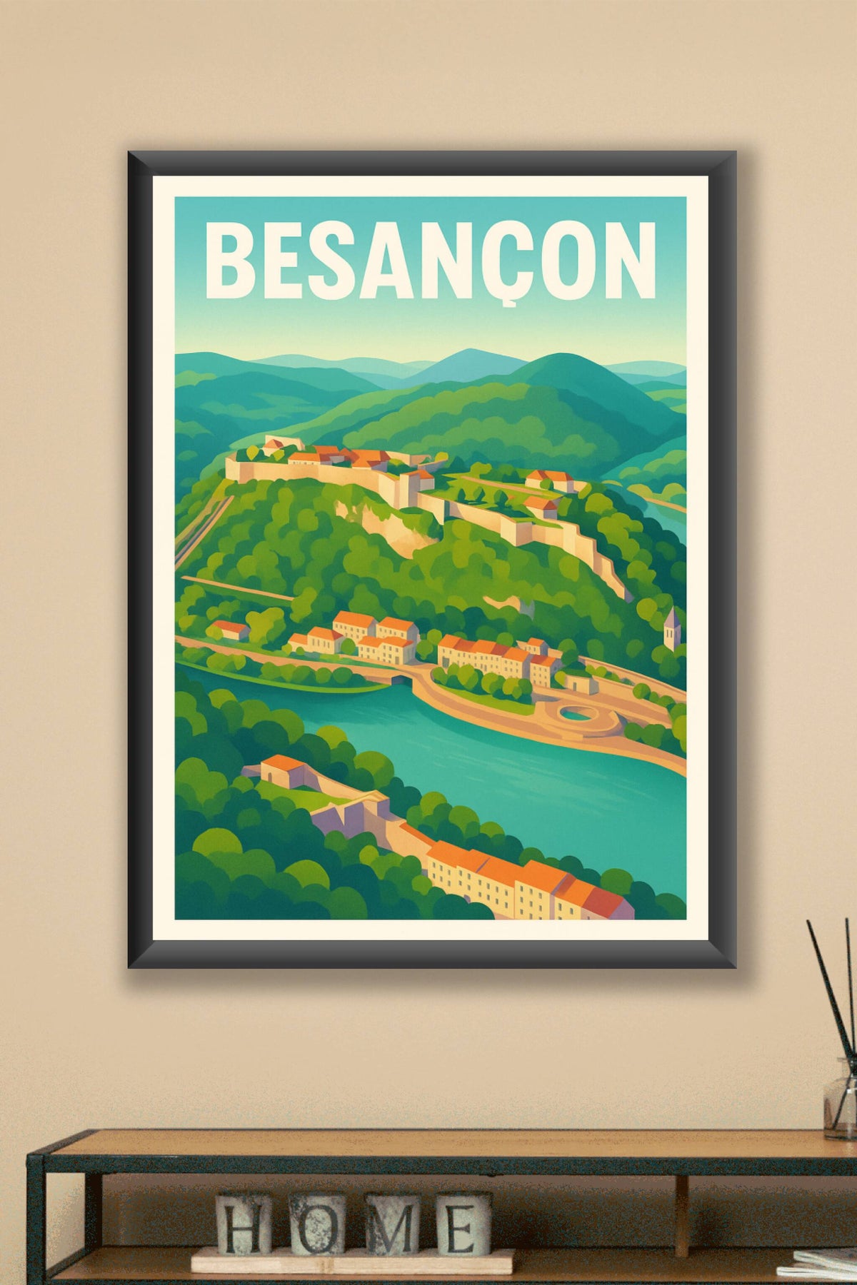 Affiche de Besançon - Panorama enchanteur au cœur de la citadelle
