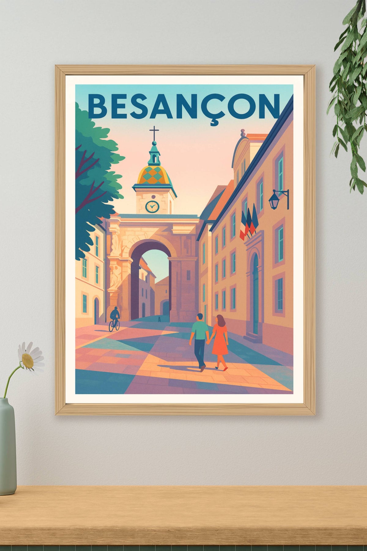 Affiche de Besançon - Charme historique à l'heure dorée
