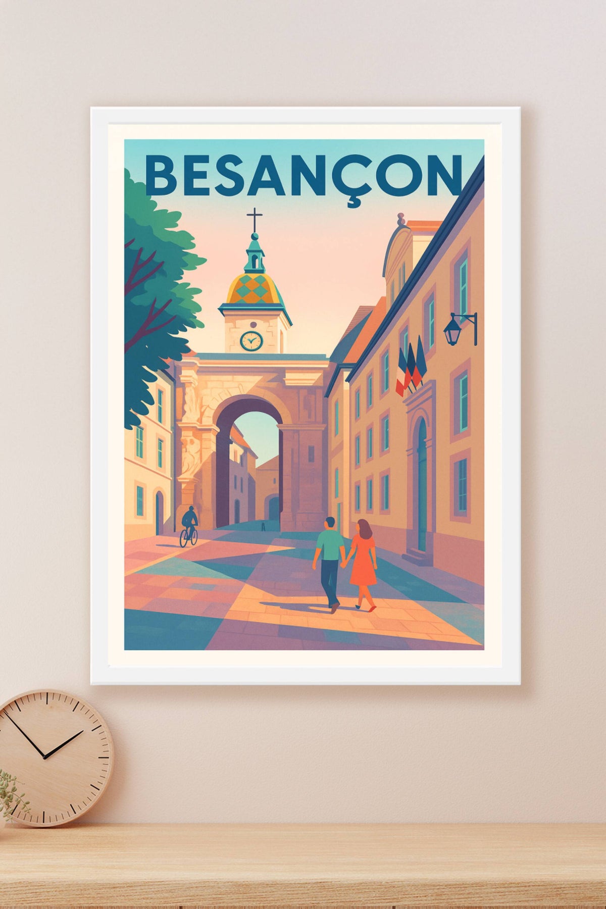 Affiche de Besançon - Charme historique à l'heure dorée