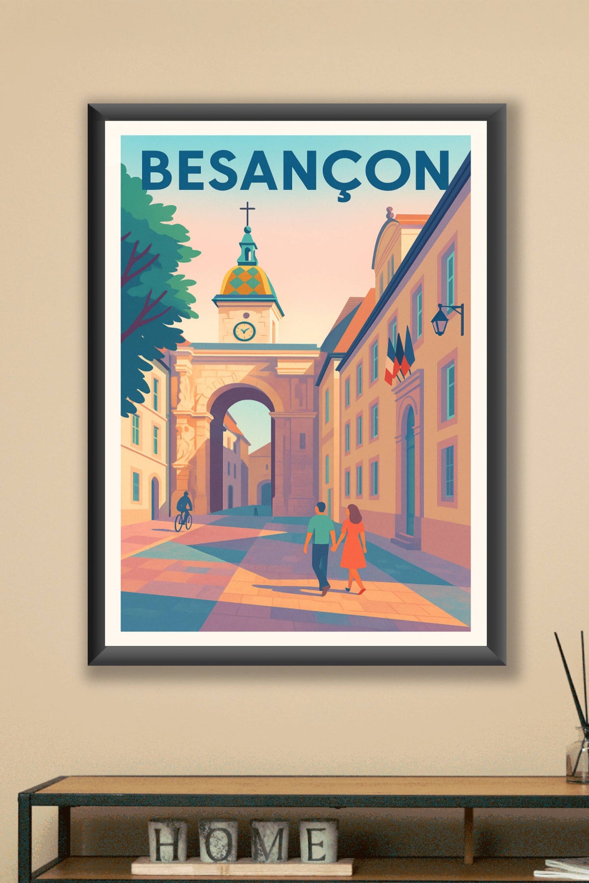 Affiche de Besançon - Charme historique à l'heure dorée