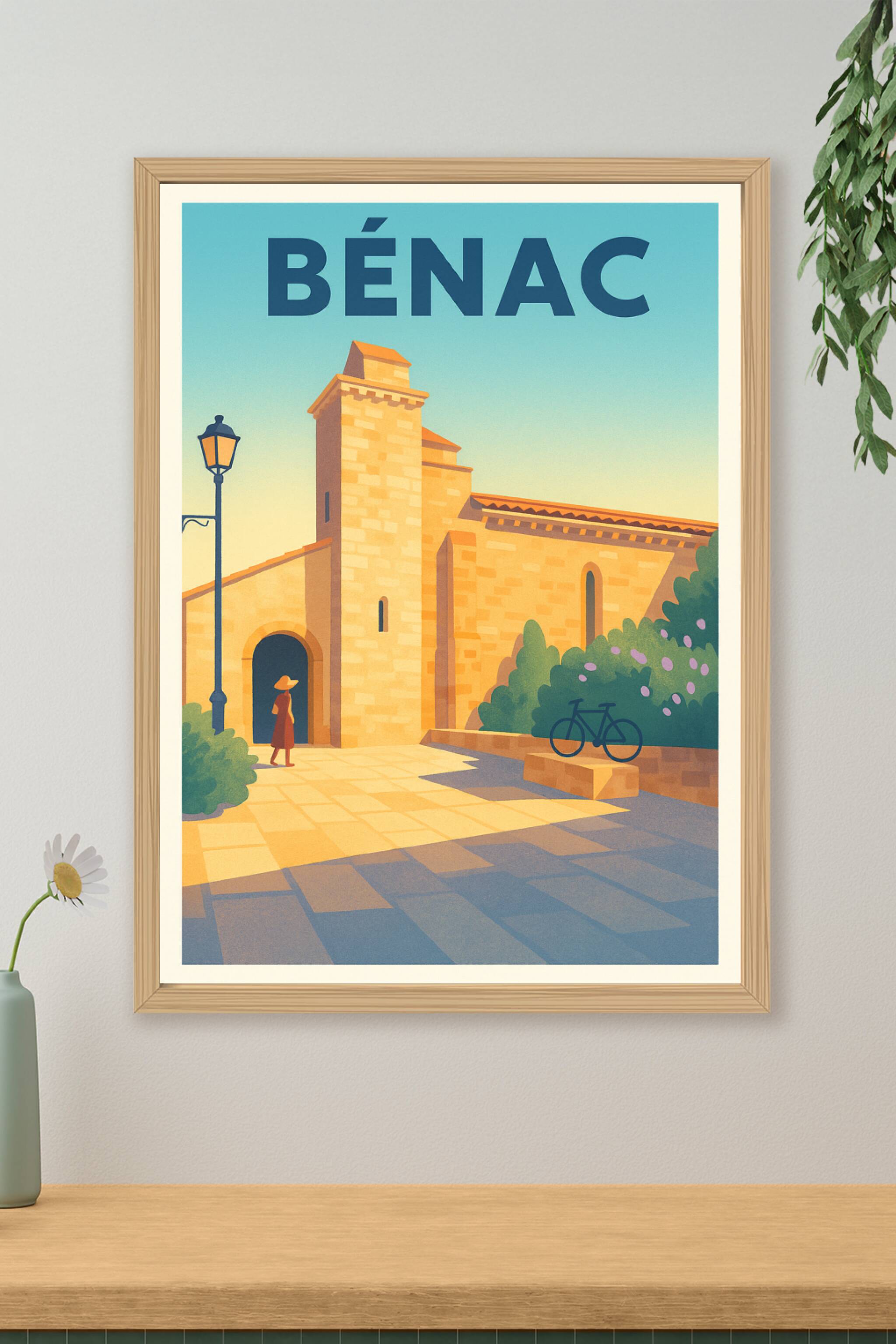 Affiche de Bénac - Charme ensoleillé du Sud-Ouest
