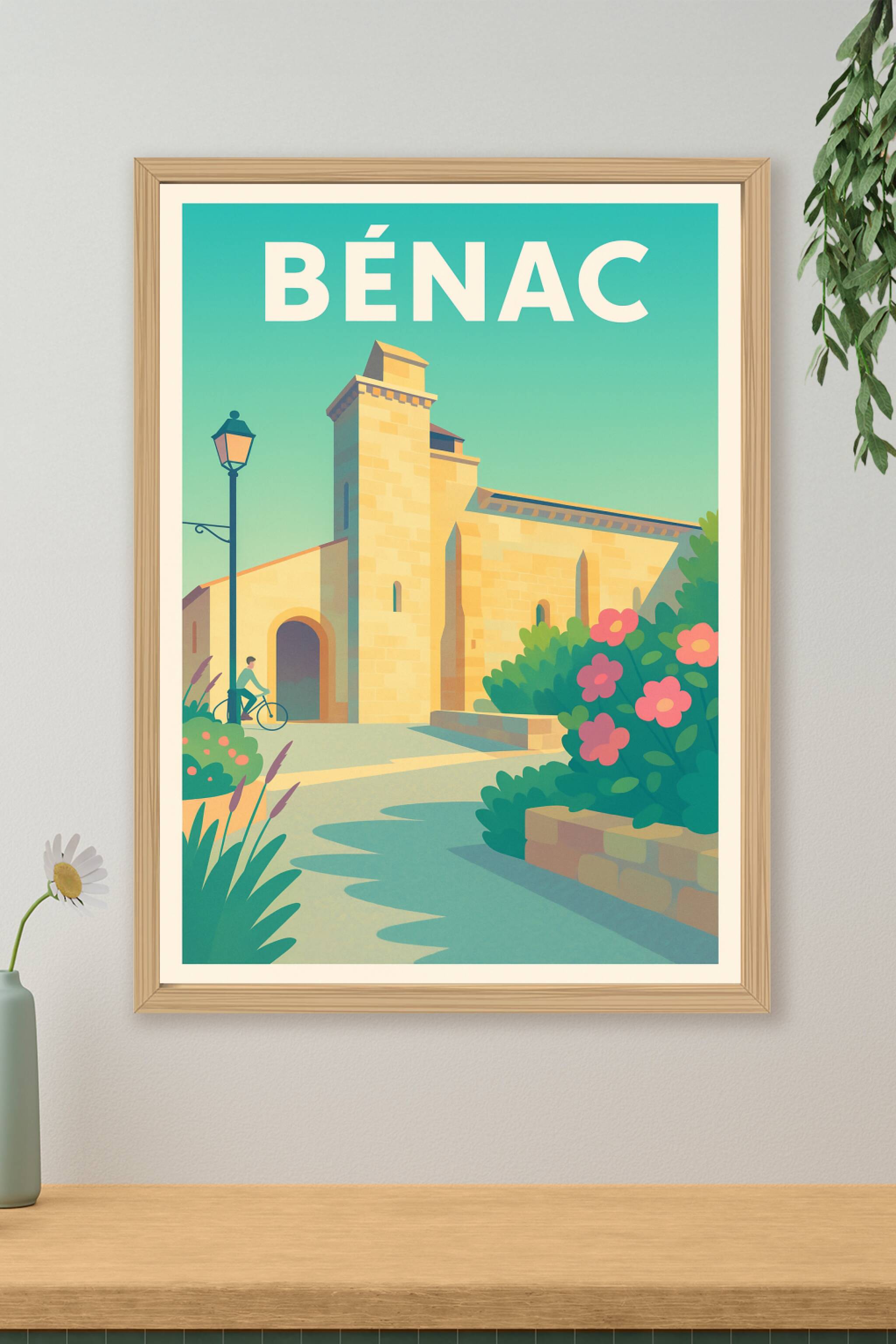 Affiche de Bénac - Évasion paisible en lumière douce