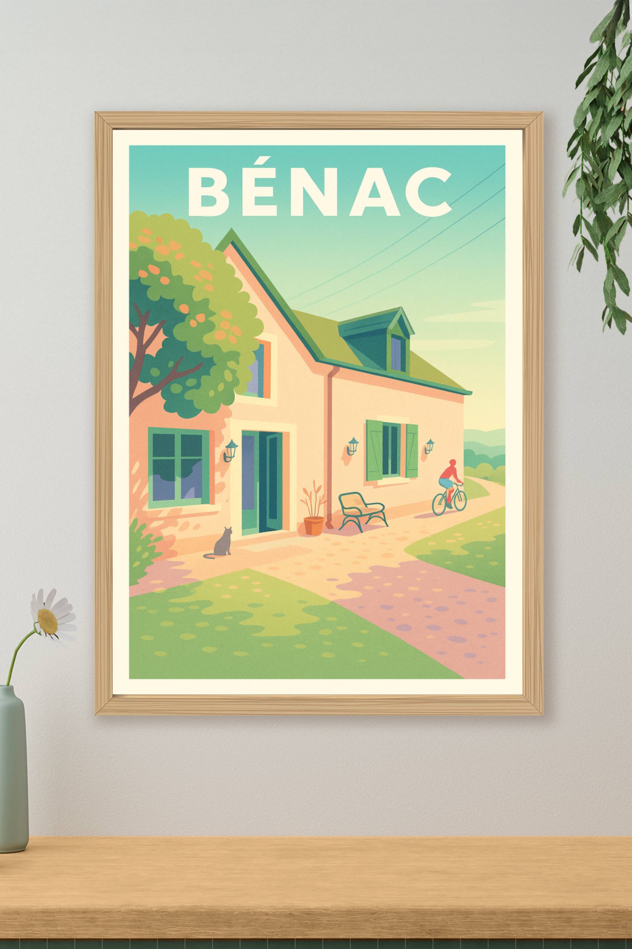 Affiche de Bénac - Douceur de vie à la campagne