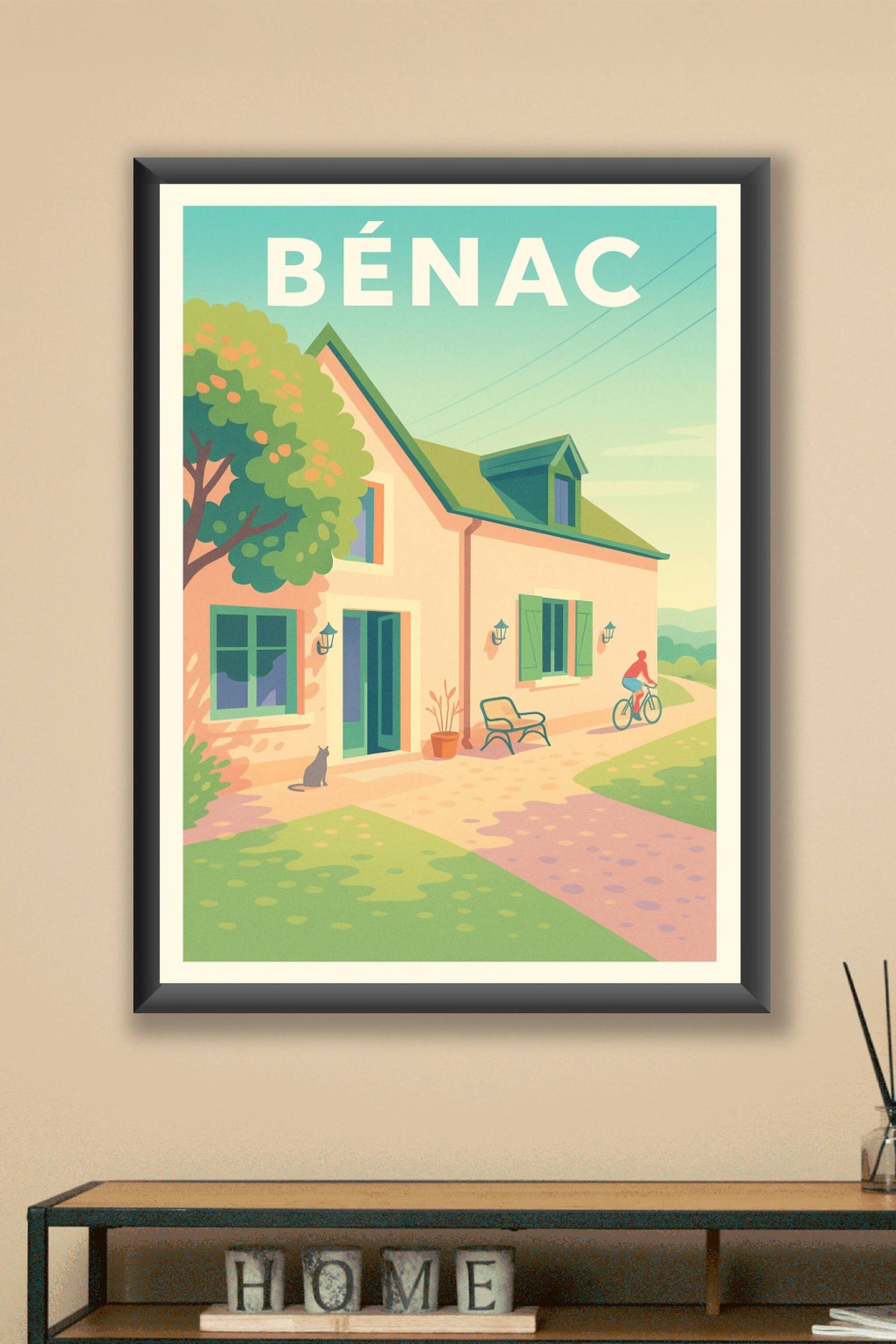 Affiche de Bénac - Douceur de vie à la campagne