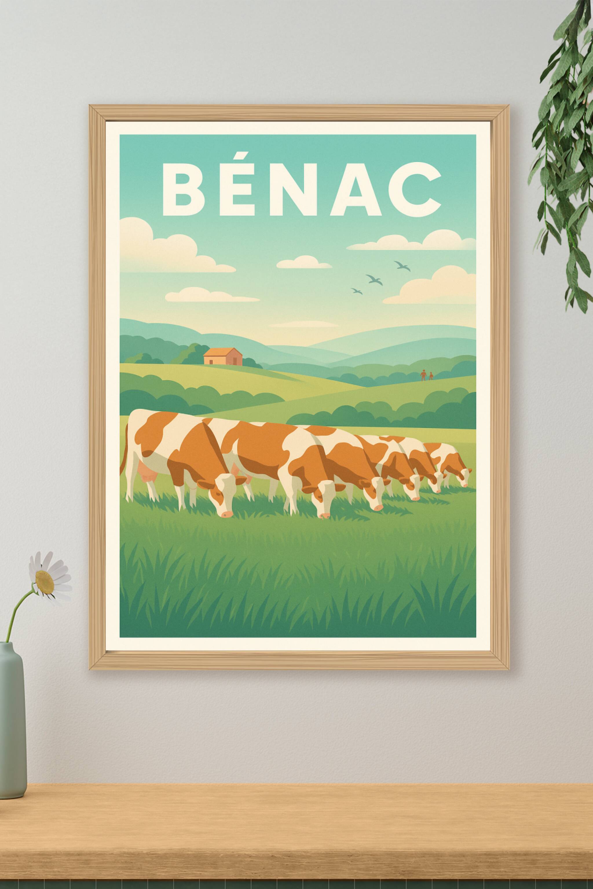 Affiche de Bénac - Charme bucolique et douceur campagnarde